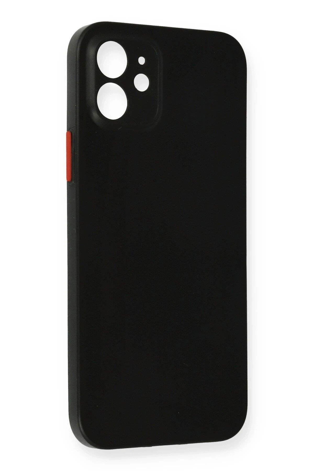 Newface iPhone 12 Kılıf PP Ultra İnce Kapak - Siyah