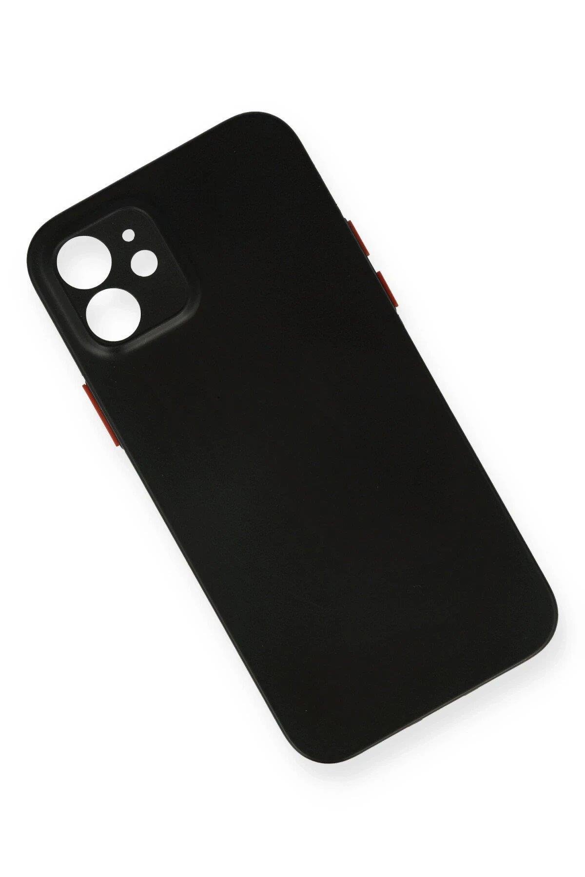 Newface iPhone 12 Kılıf PP Ultra İnce Kapak - Siyah