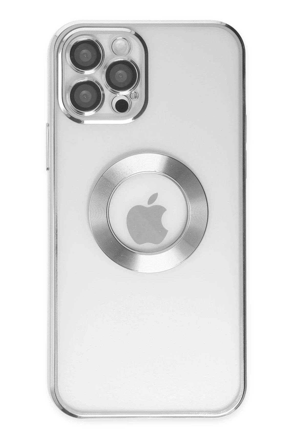 Newface iPhone 12 Pro Max Kılıf Slot Silikon - Gümüş