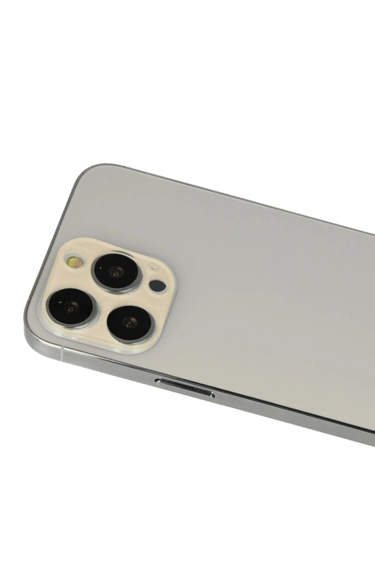 Newface iPhone 12 Pro Rainbow Kamera Lens Koruma Cam - Gold