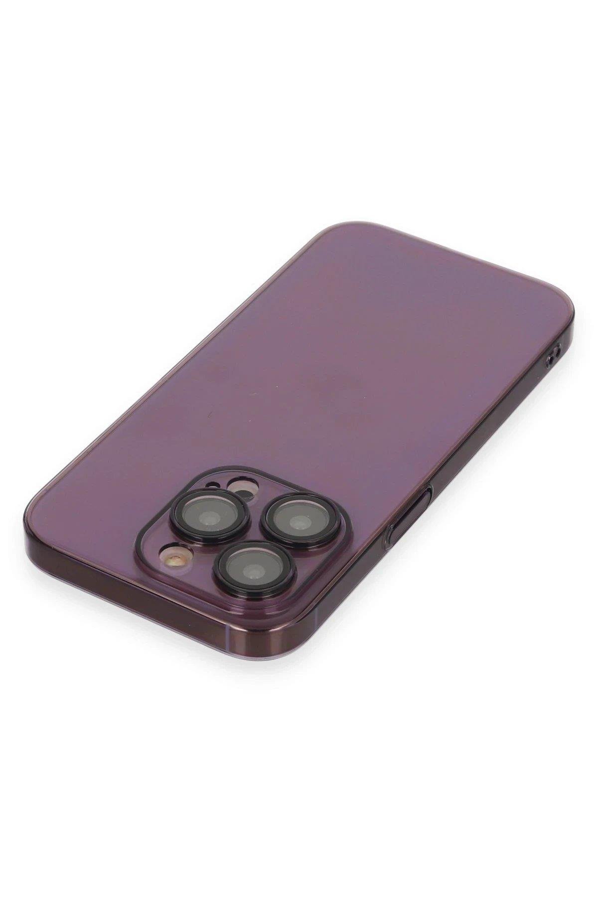 Newface iPhone 13 Pro Kılıf Armada Lensli Kapak - Derin Mor