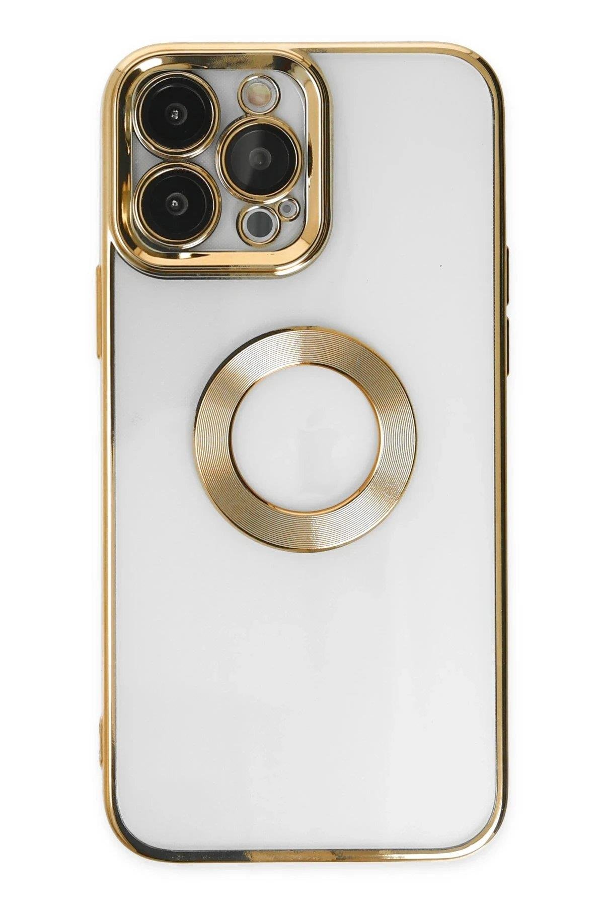 Newface iPhone 13 Pro Max Kılıf Slot Silikon - Gold