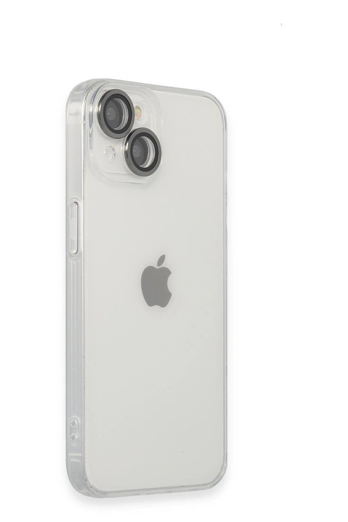 Newface iPhone 14 Kılıf Luko Lens Silikon - Siyah