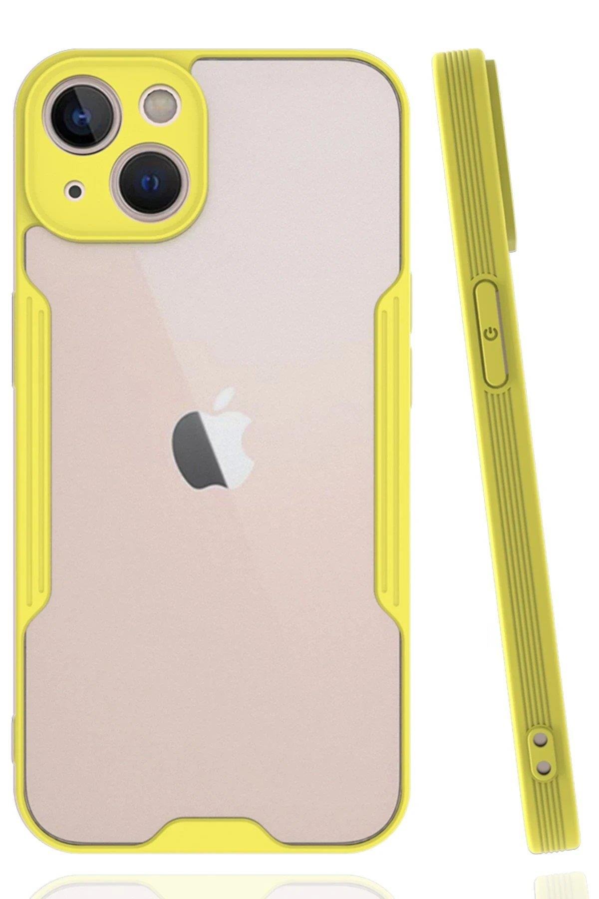 Newface iPhone 14 Kılıf Platin Silikon - Sarı