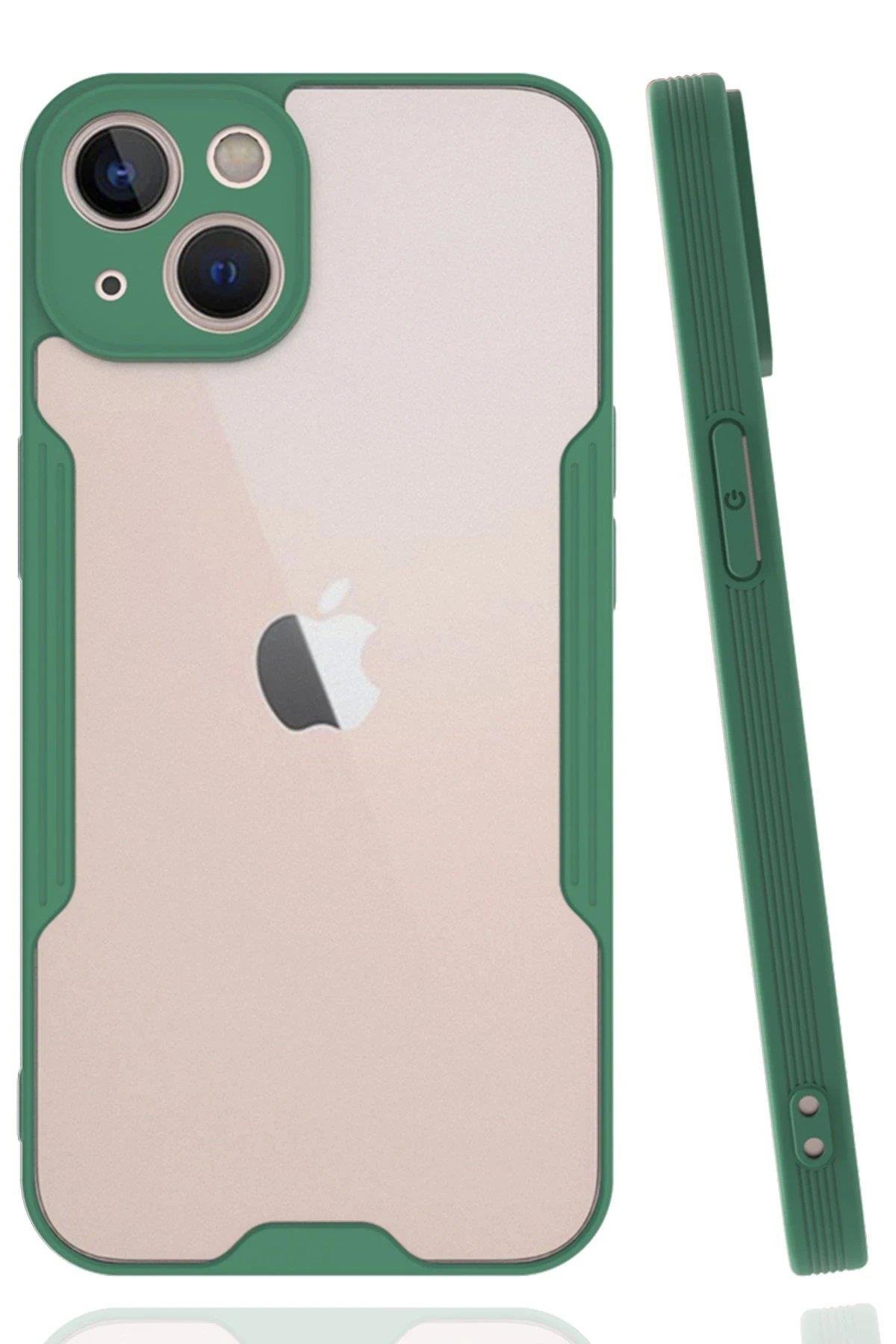 Newface iPhone 14 Kılıf Platin Silikon - Yeşil