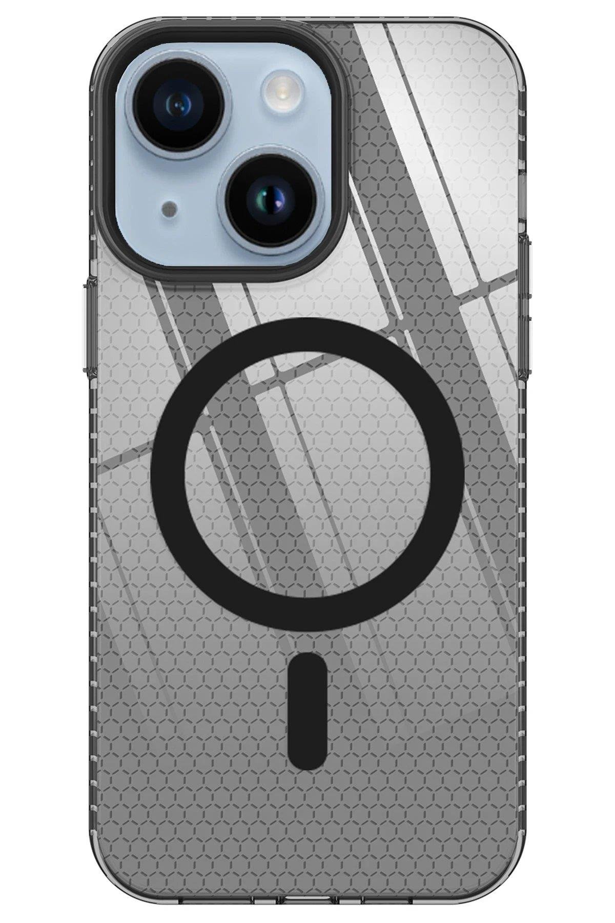 Newface iPhone 14 Plus Kılıf Beta Magneticsafe Silikon - Siyah