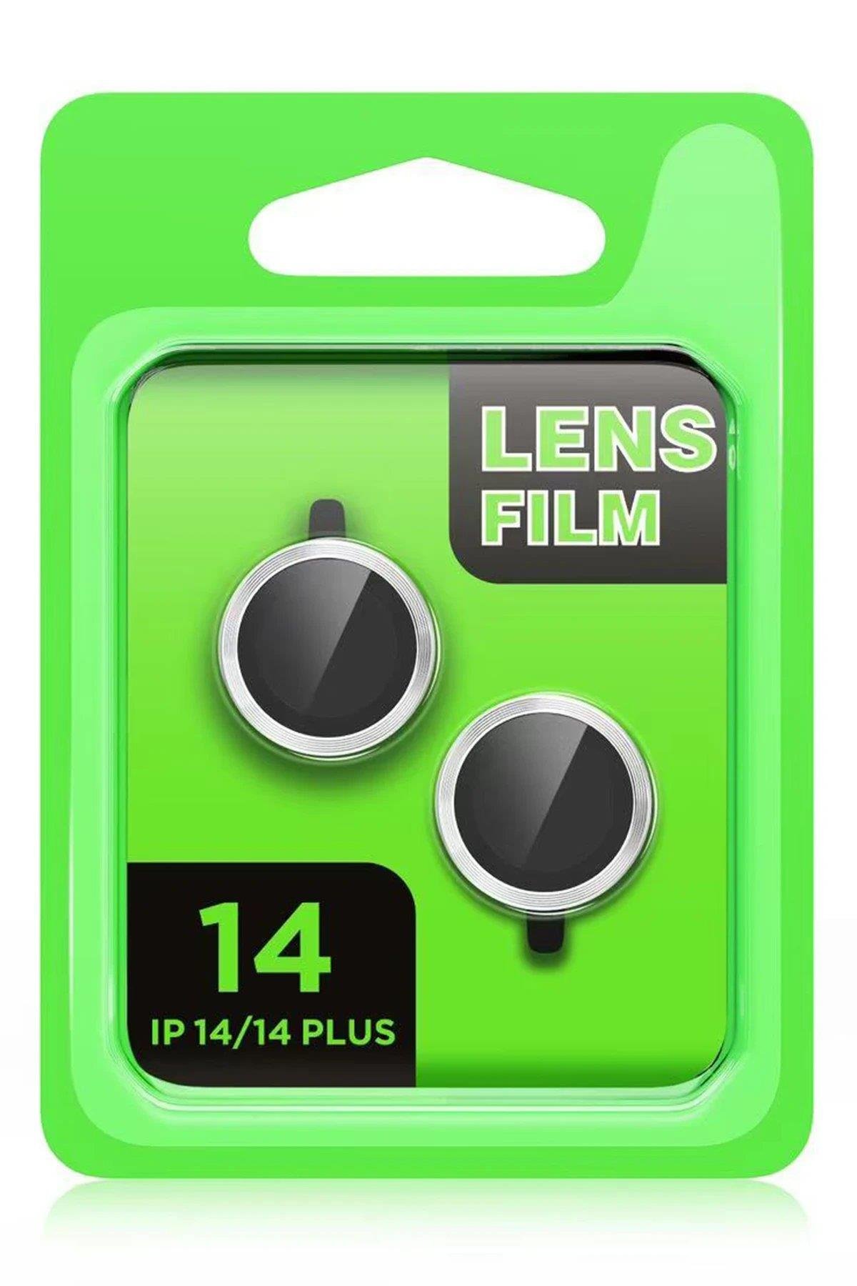 Newface iPhone 14 Plus Raze Metal Kamera Lens - Mor