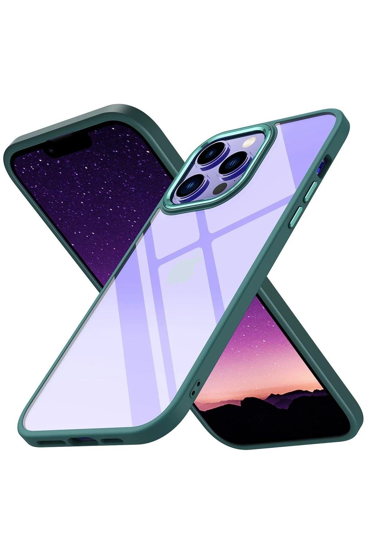 Newface iPhone 14 Pro Kılıf Power Silikon - Koyu Yeşil