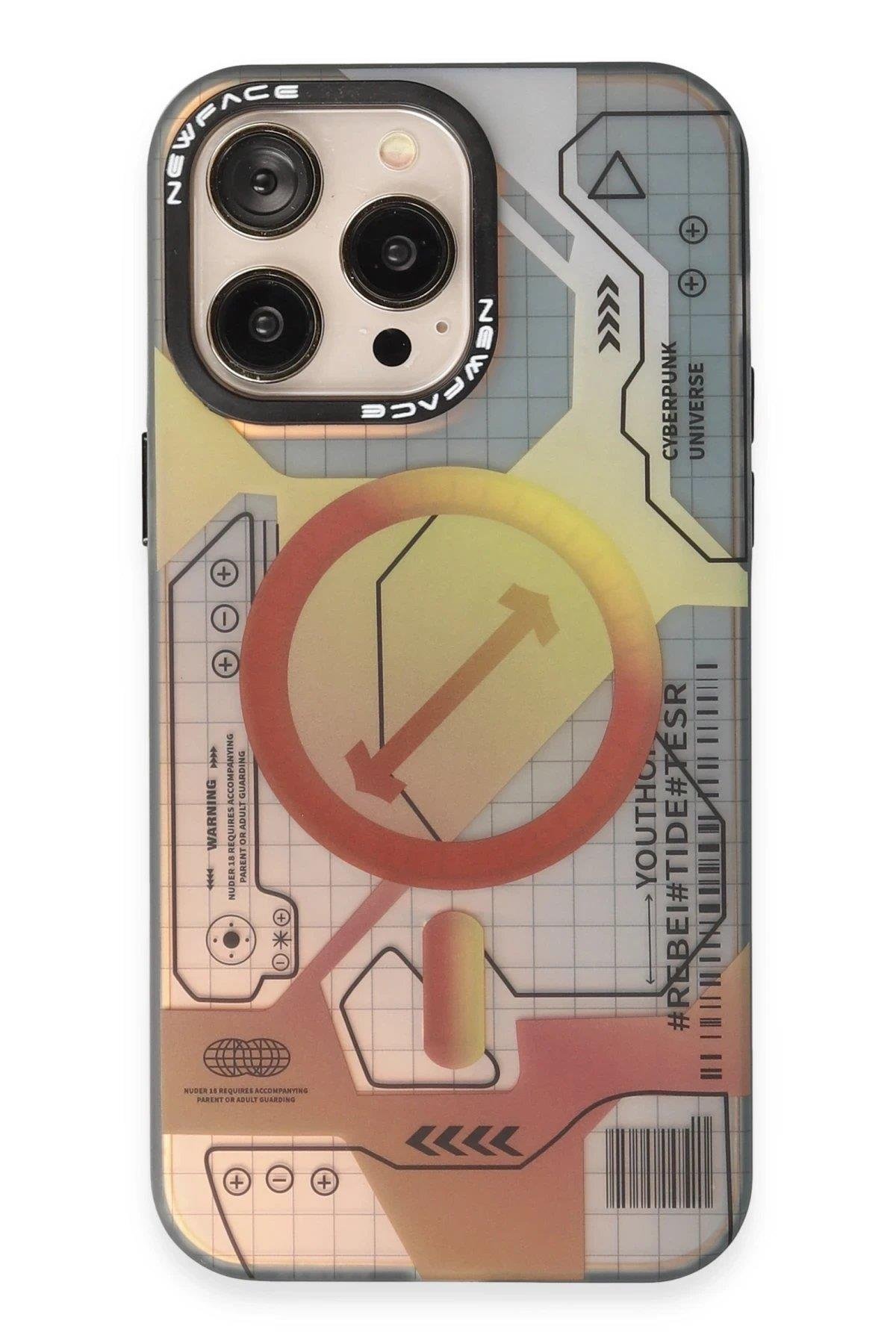 Newface iPhone 14 Pro Max Kılıf Venüs Magneticsafe Desenli Kapak - Venüs - 6