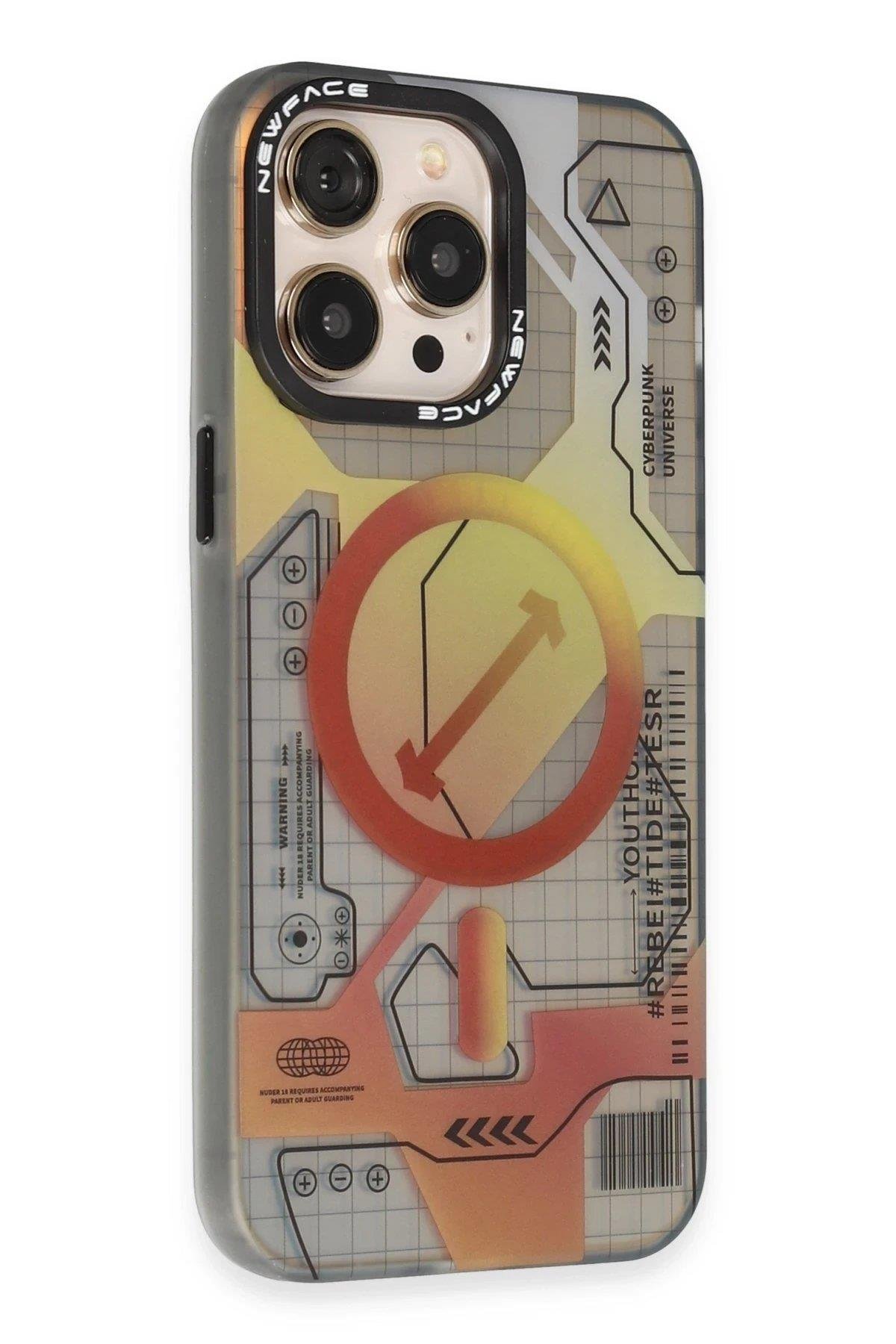 Newface iPhone 14 Pro Max Kılıf Venüs Magneticsafe Desenli Kapak - Venüs - 6