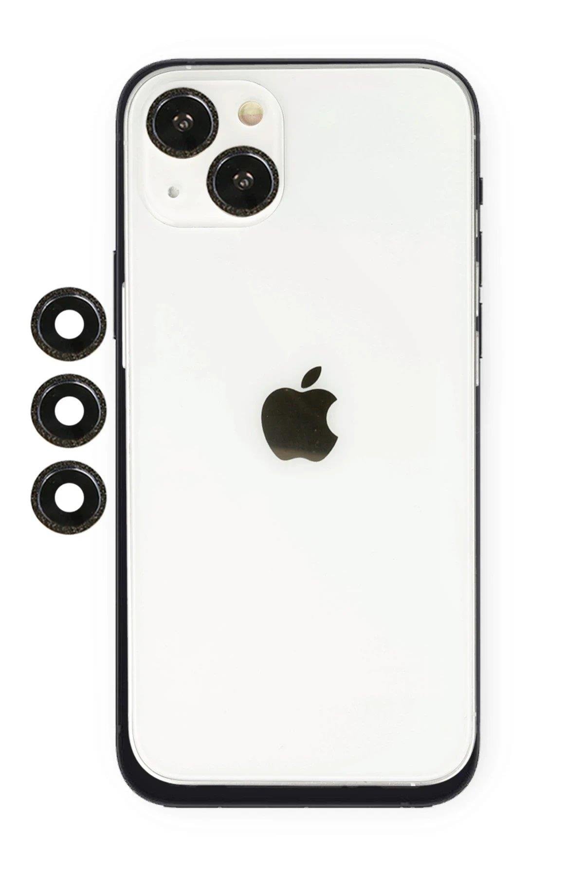 Newface iPhone 14 Shine Kamera Lens - Siyah