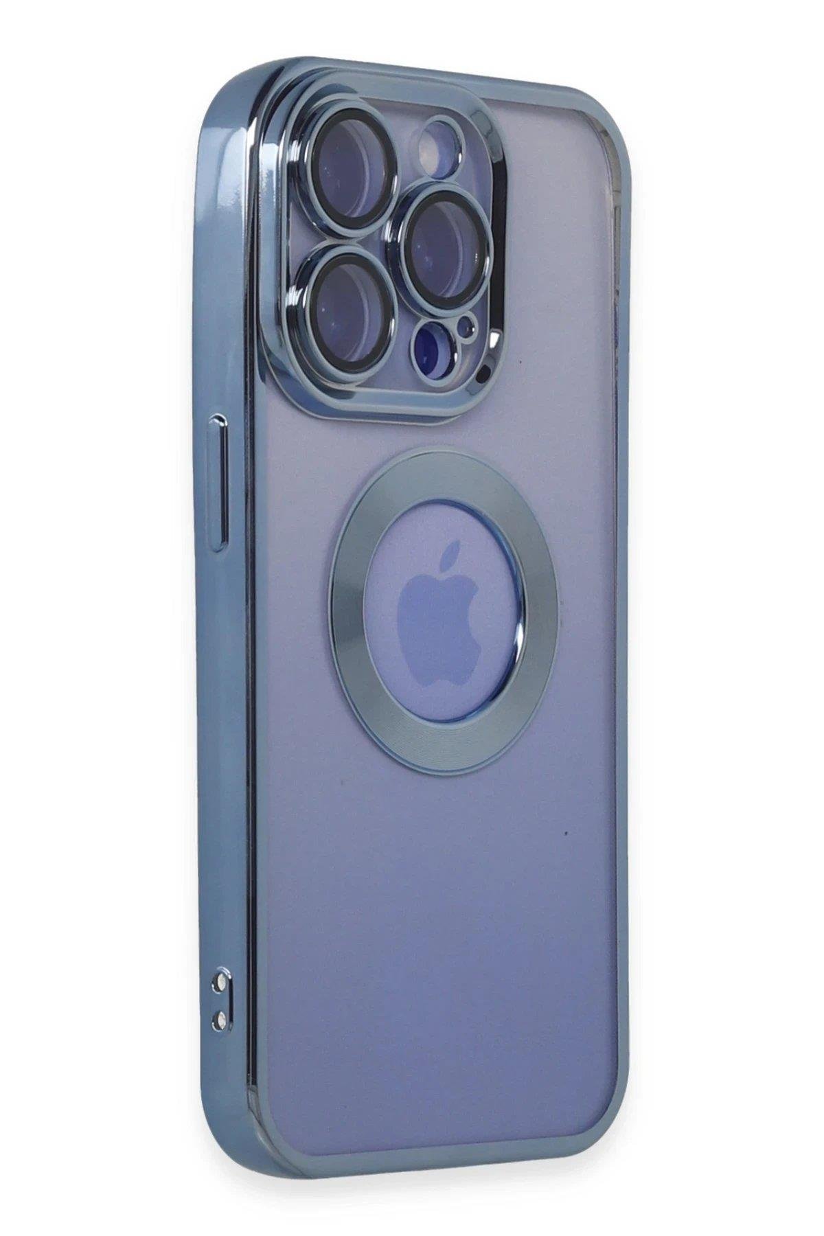 Newface iPhone 15 Pro Max Kılıf Slot Silikon - Sierra Blue