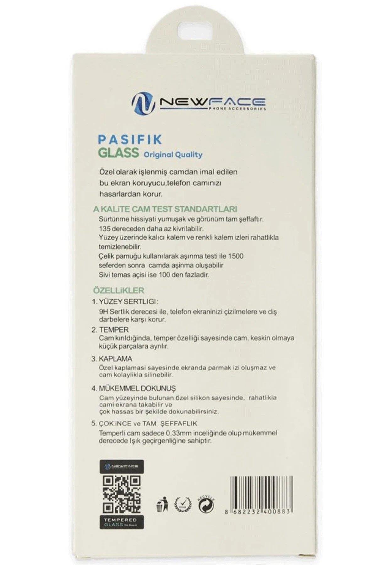 Newface iPhone 16 Pasifik Cam Ekran Koruyucu