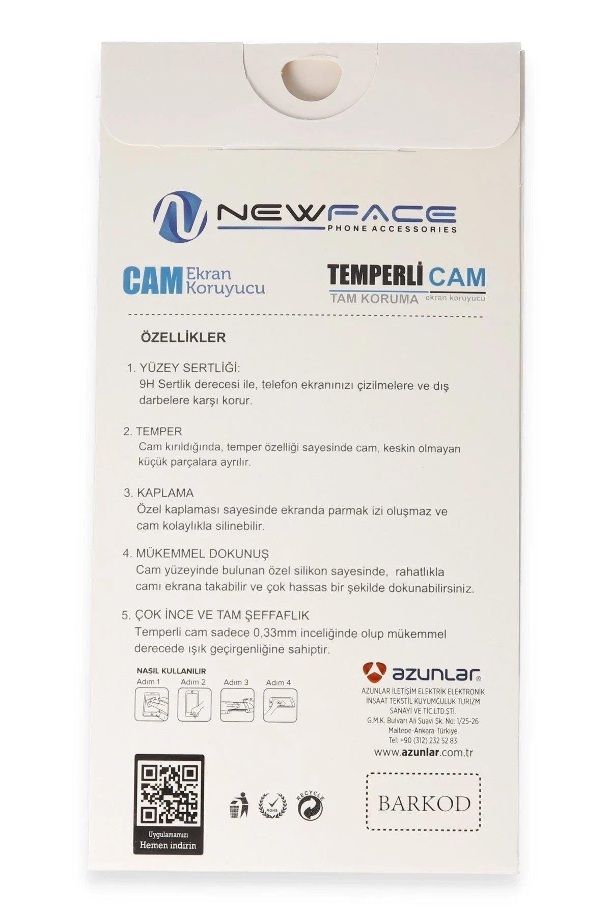 Newface iPhone 16 Plus 3D Antistatik Cam Ekran Koruyucu