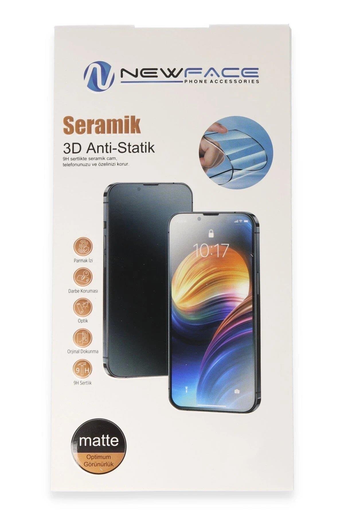 Newface iPhone 16 Pro 3D Antistatik Mat Seramik Nano Ekran Koruyucu