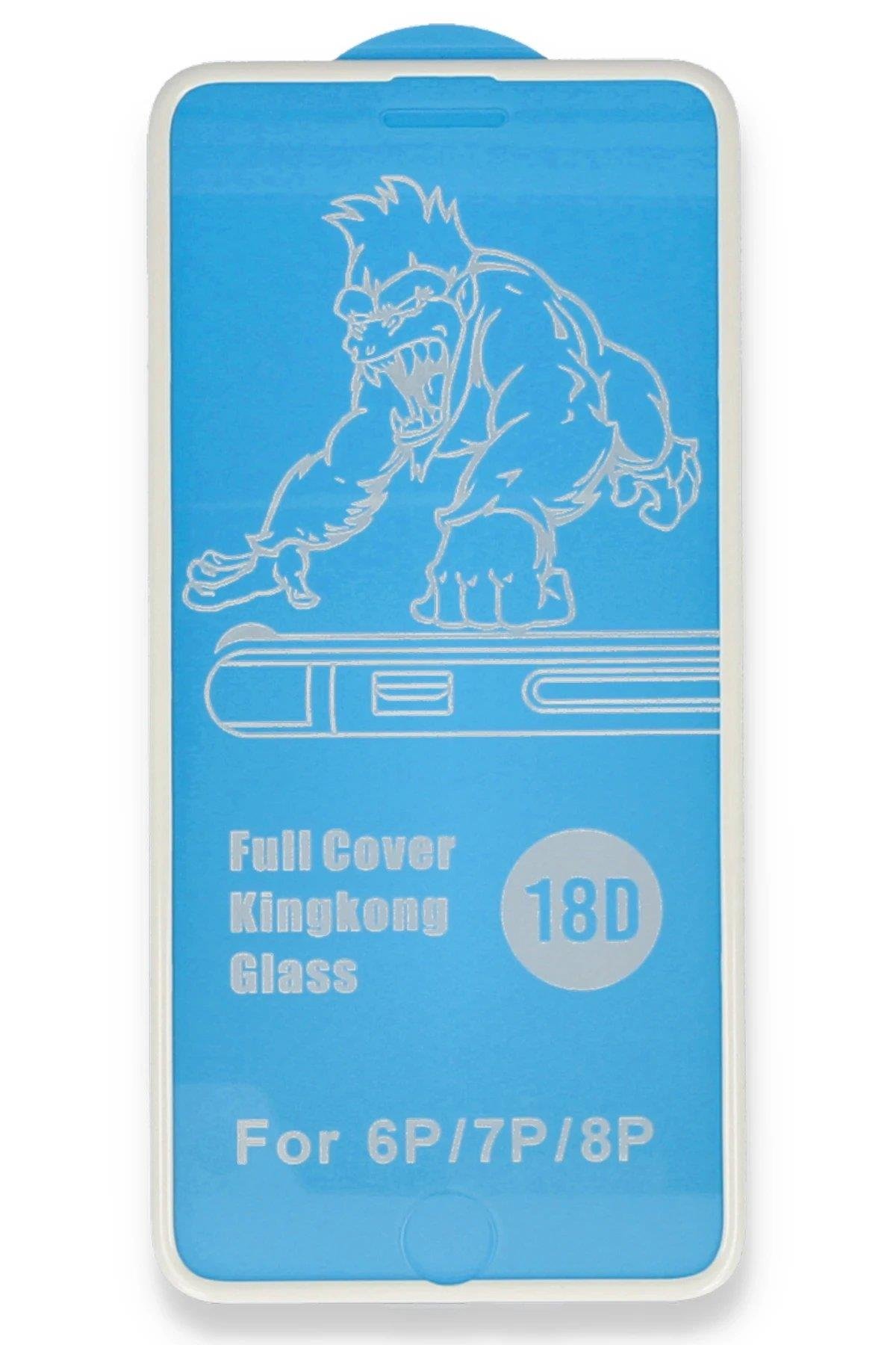 Newface iPhone 7 18D Cam Ekran Koruyucu - Beyaz