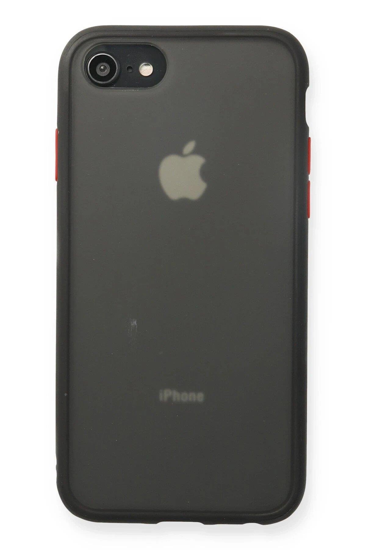 Newface iPhone 7 Kılıf Montreal Silikon Kapak - Siyah