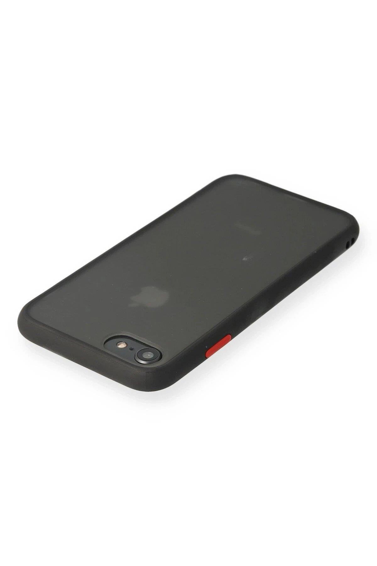 Newface iPhone 7 Kılıf Montreal Silikon Kapak - Siyah