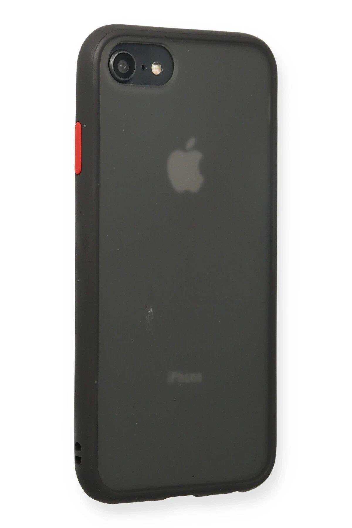 Newface iPhone 7 Kılıf Montreal Silikon Kapak - Siyah