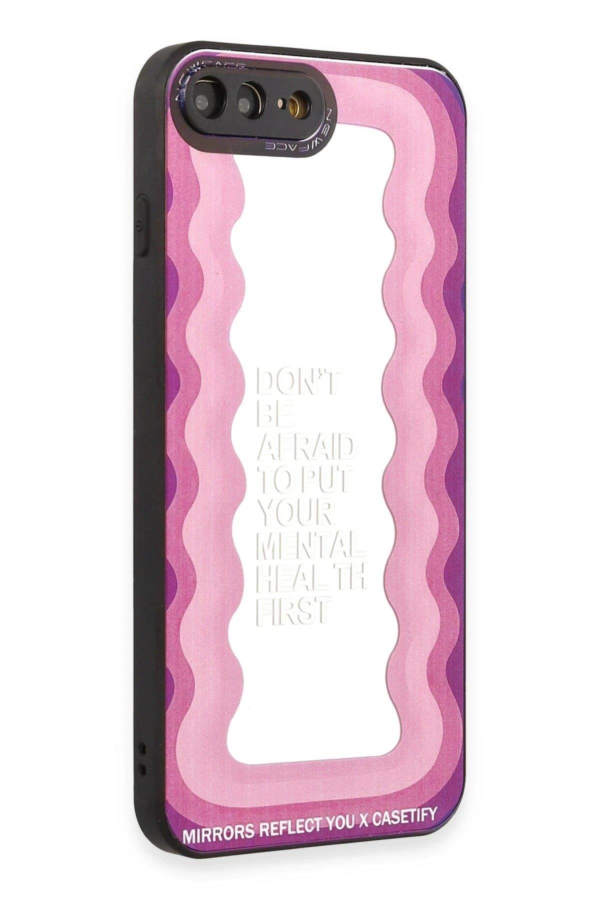 Newface iPhone 7 Plus Kılıf Mirror Desenli Kapak - Mirror - 11