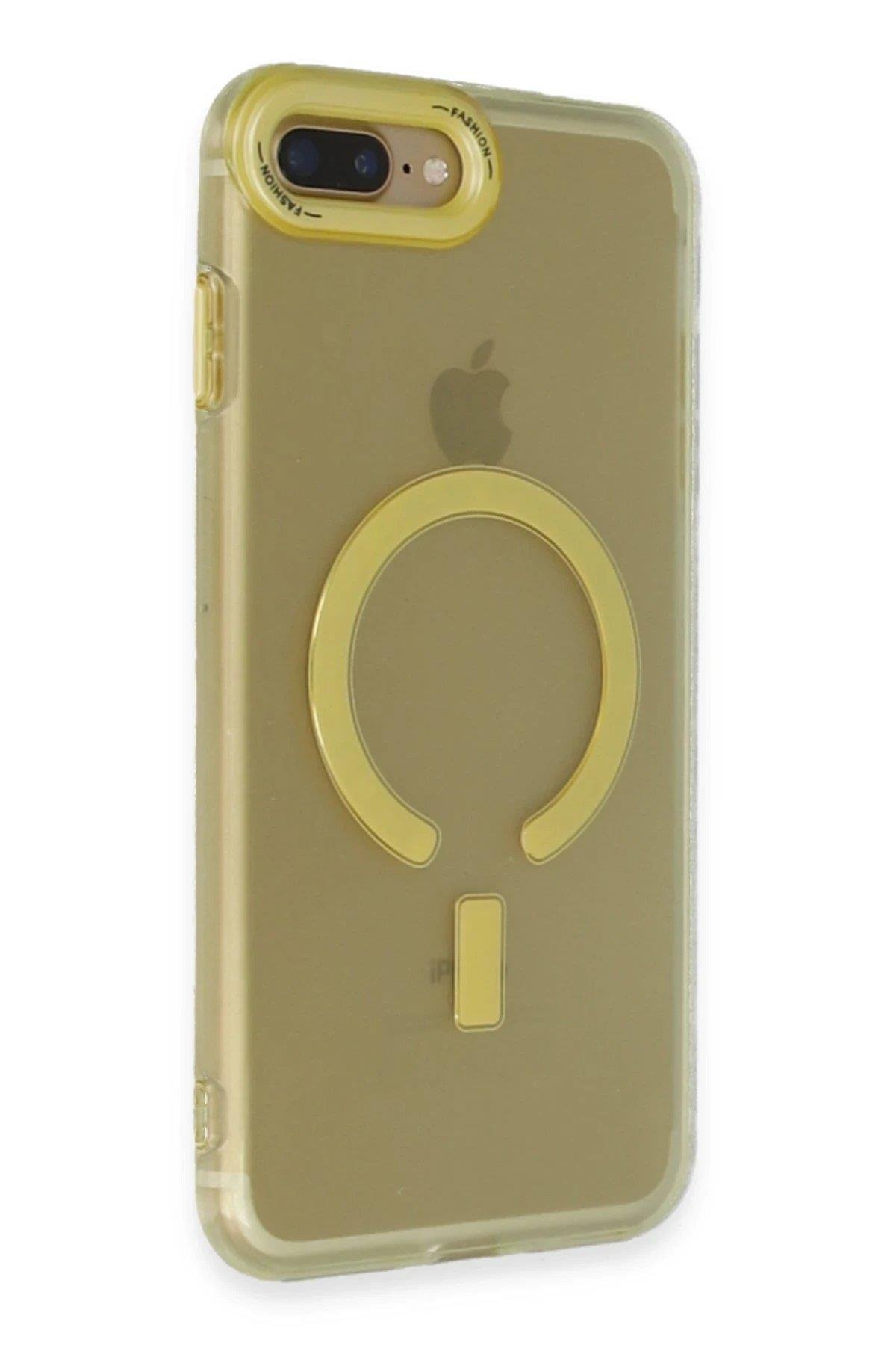 Newface iPhone 7 Plus Kılıf Troy Magsafe Kapak - Sarı