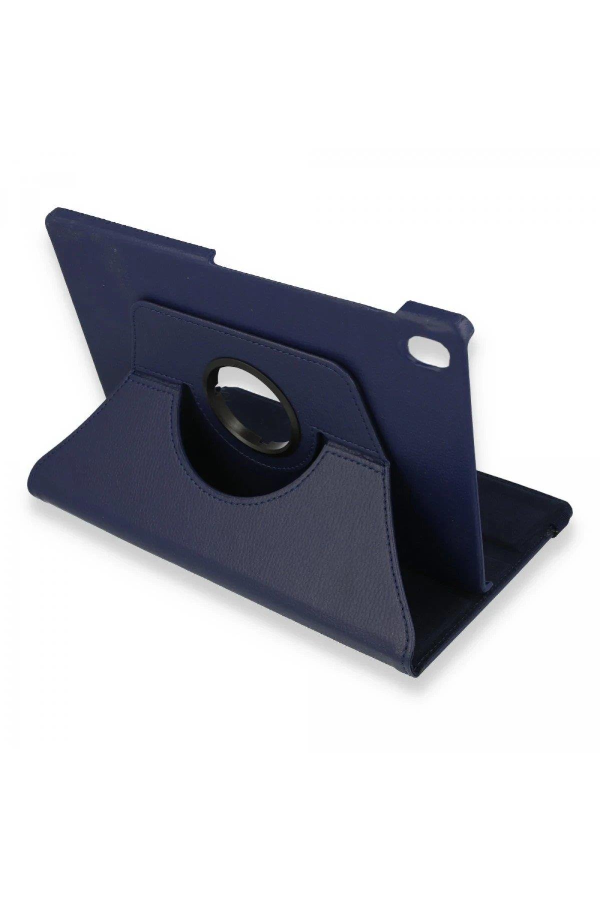 Newface Lenovo M10 FHD Plus X606F Kılıf 360 Tablet Deri Kılıf - Lacivert
