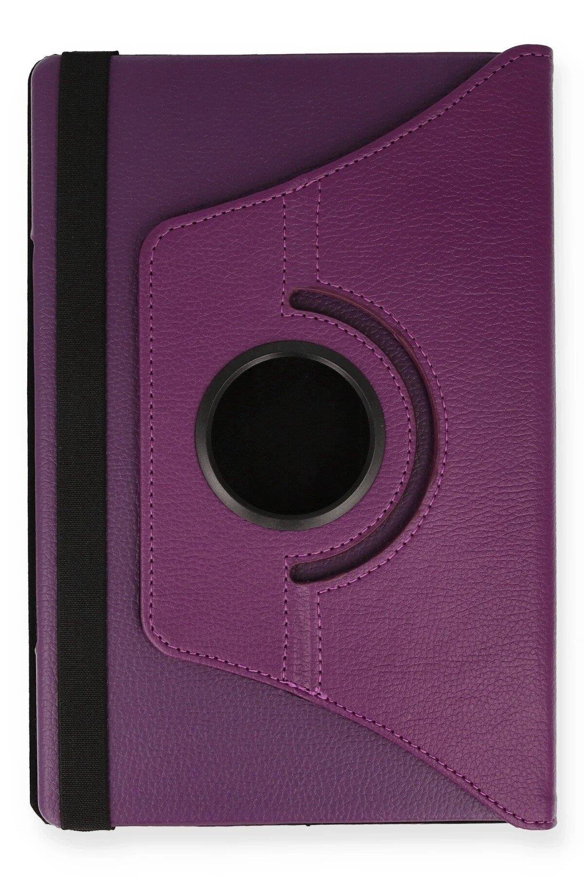 Newface Lenovo M10 FHD Plus X606F Kılıf 360 Tablet Deri Kılıf - Mürdüm