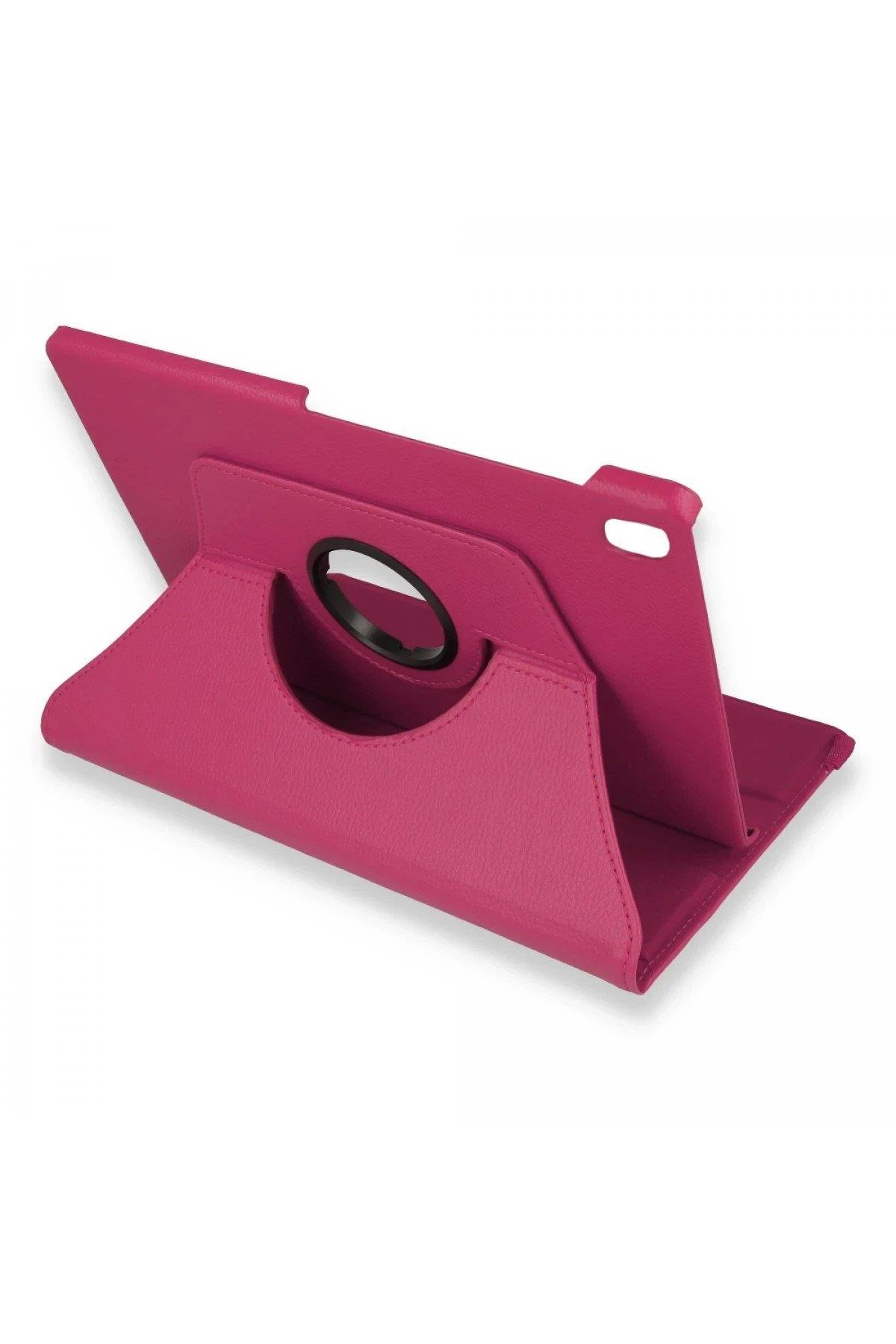 Newface Lenovo M10 FHD Plus X606F Kılıf 360 Tablet Deri Kılıf - Pembe