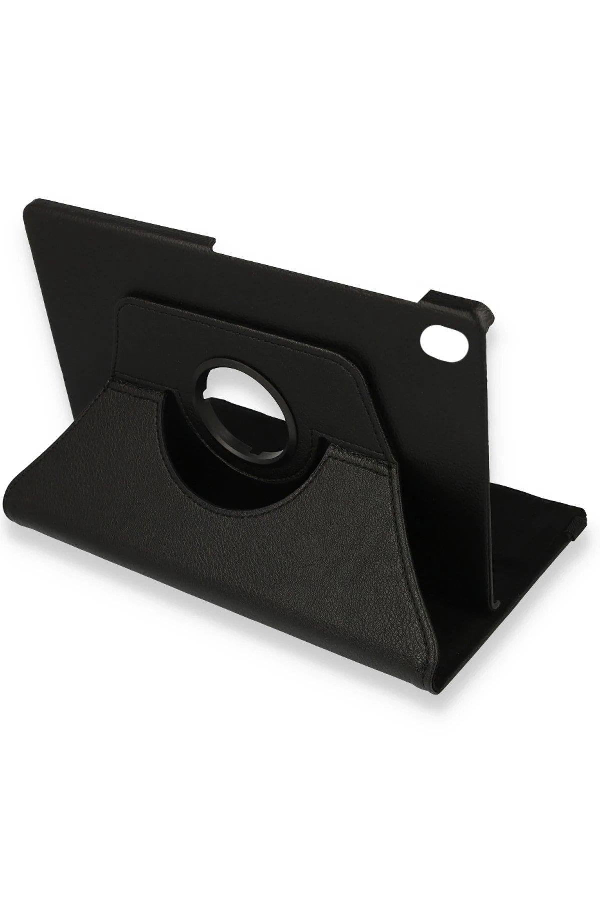 Newface Lenovo M10 FHD Plus X606F Kılıf 360 Tablet Deri Kılıf - Siyah