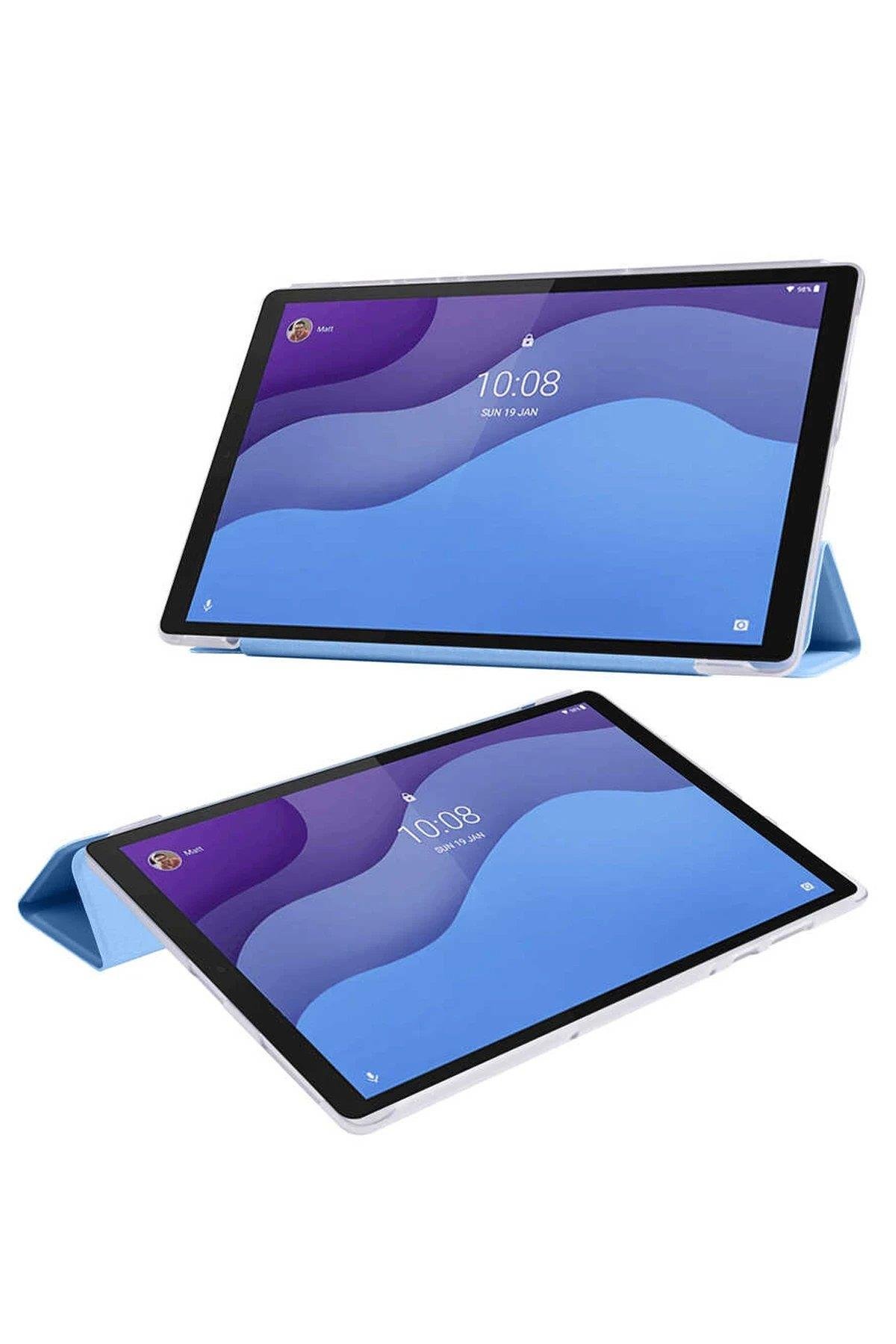 Newface Lenovo M10 HD X306F Kılıf Tablet Smart Kılıf - Siyah