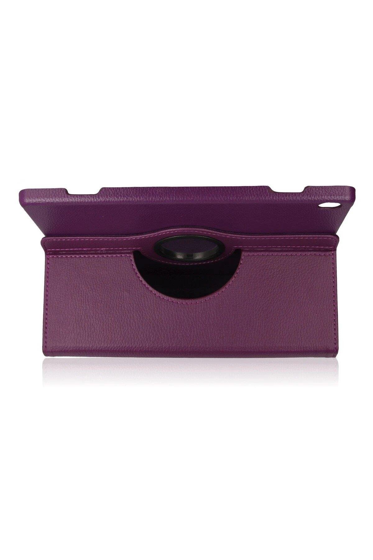 Newface Lenovo M10 X505F Kılıf 360 Tablet Deri Kılıf - Mürdüm