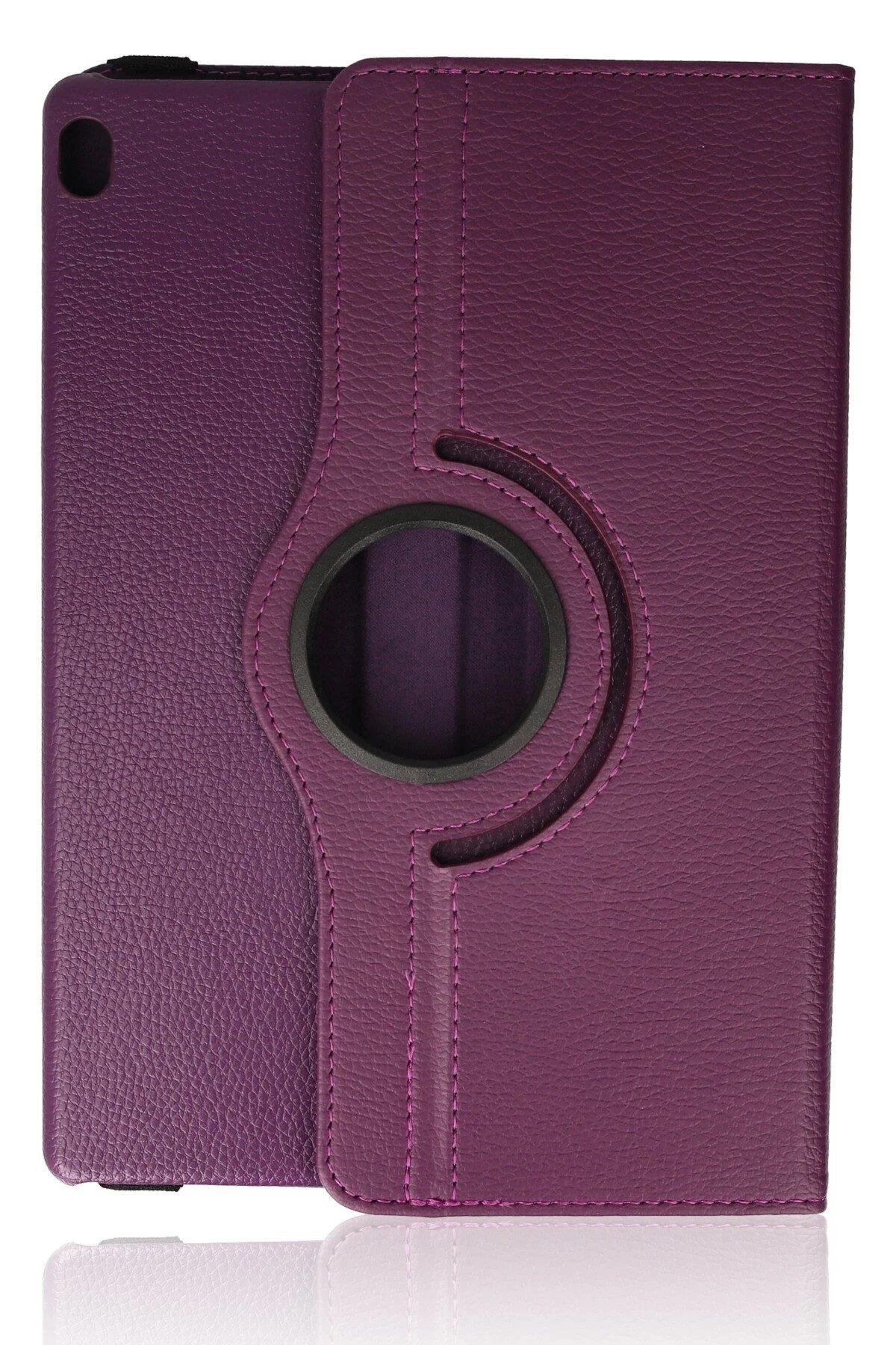 Newface Lenovo M10 X505F Kılıf 360 Tablet Deri Kılıf - Mürdüm