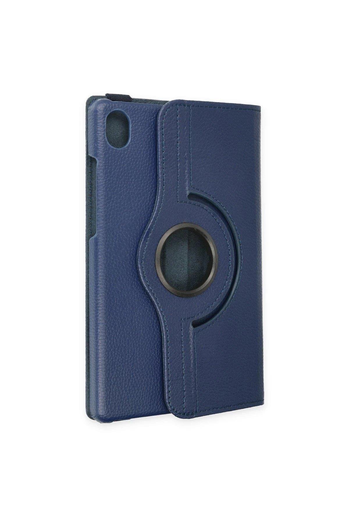 Newface Lenovo Tab M8 Kılıf 360 Tablet Deri Kılıf - Lacivert