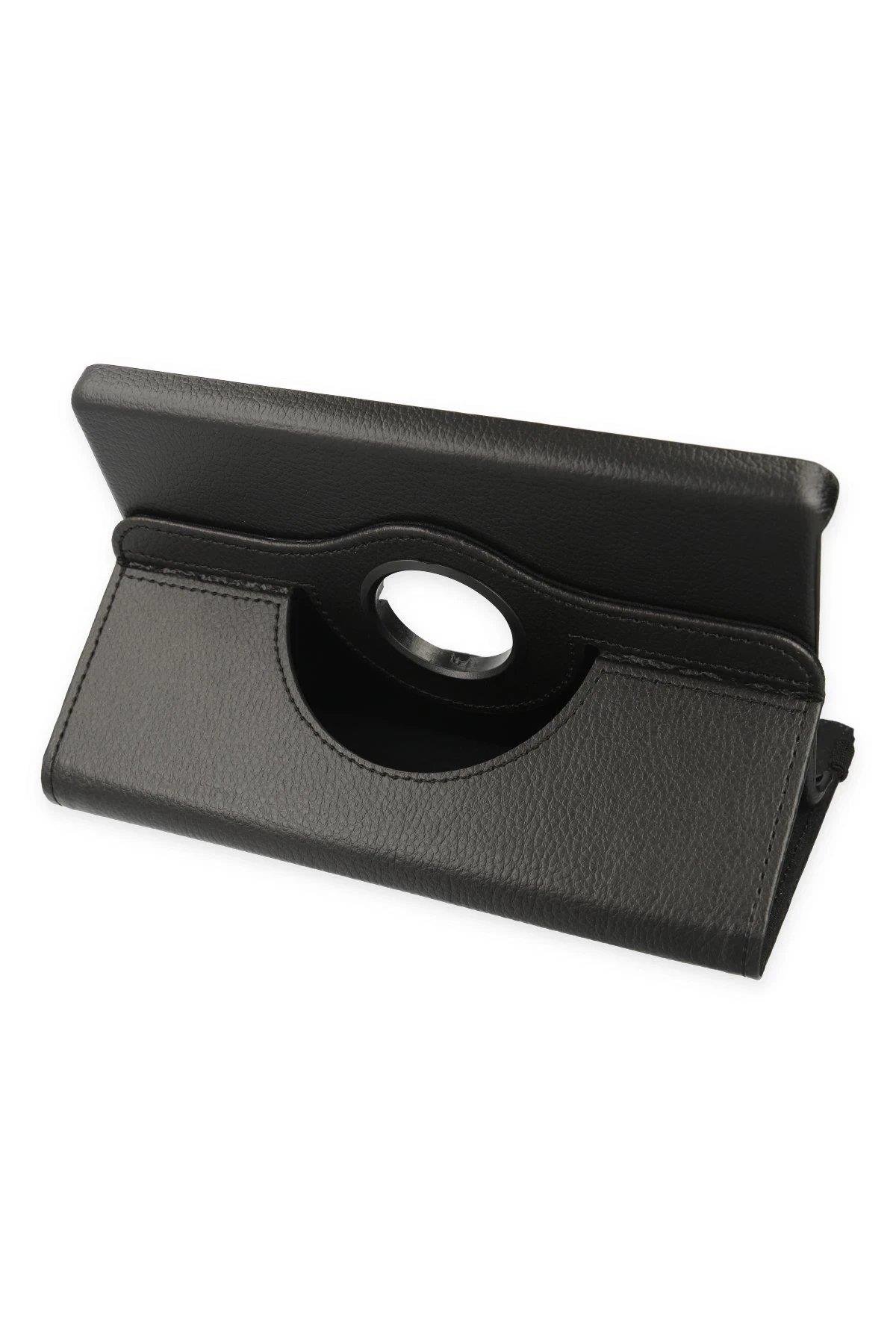 Newface Lenovo Tab M8 Kılıf 360 Tablet Deri Kılıf - Siyah