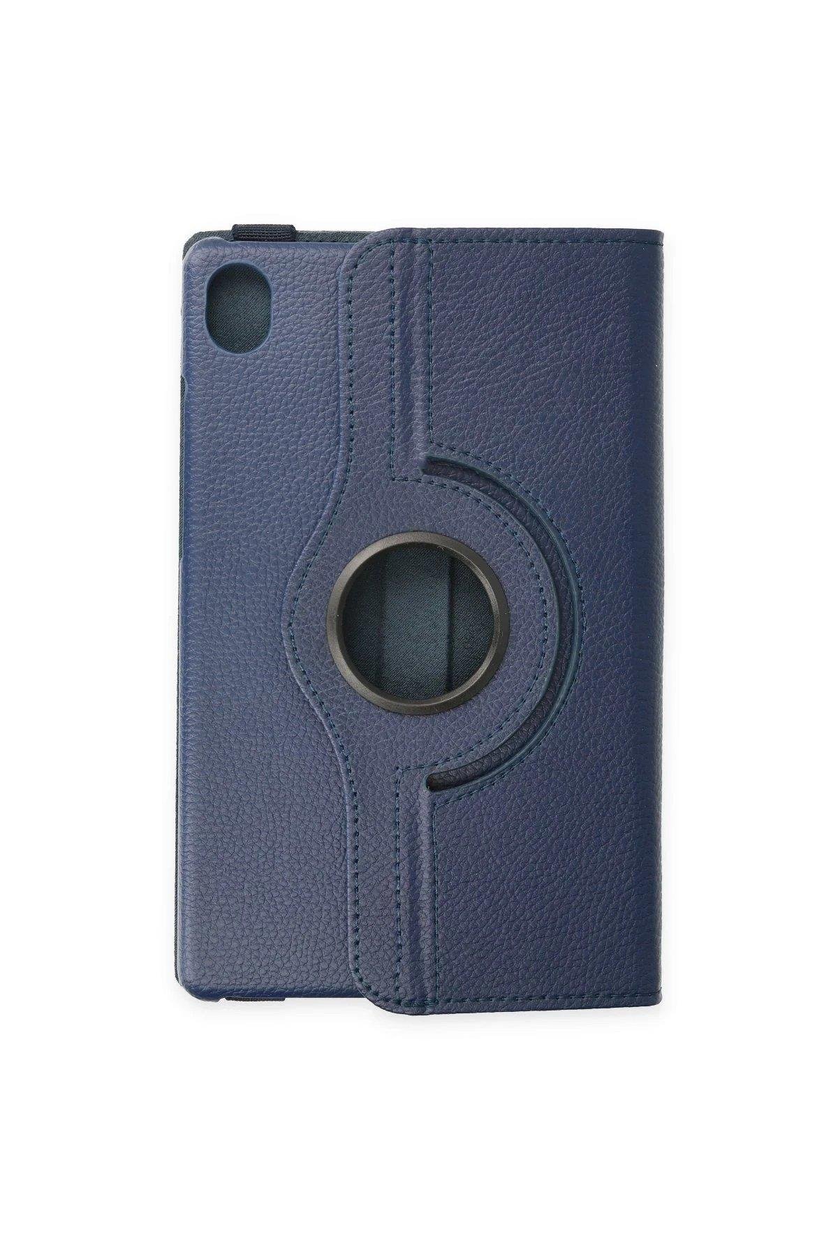 Newface Lenovo Tab M8 Kılıf 360 Tablet Deri Kılıf - Lacivert