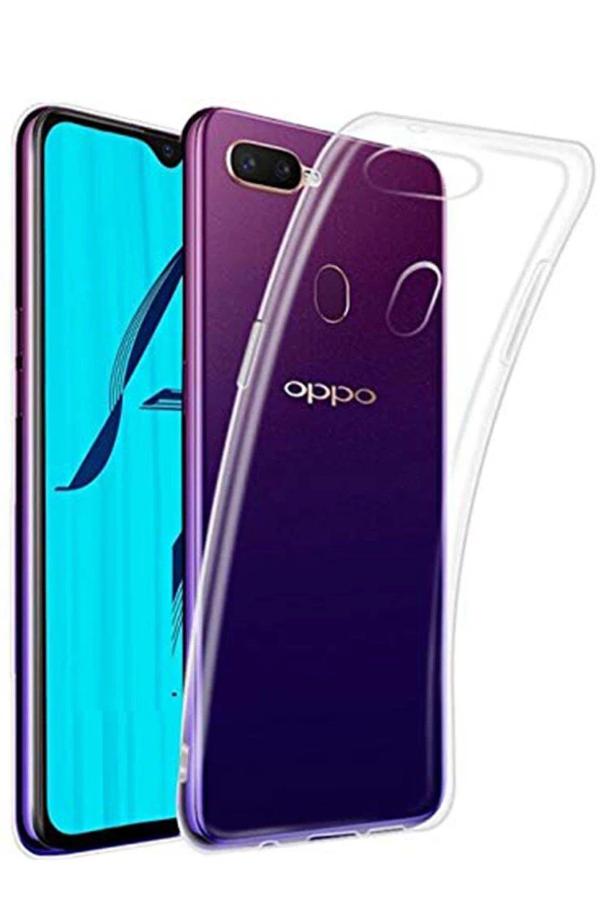 Newface Oppo A12 Kılıf Lüx Şeffaf Silikon - Şeffaf