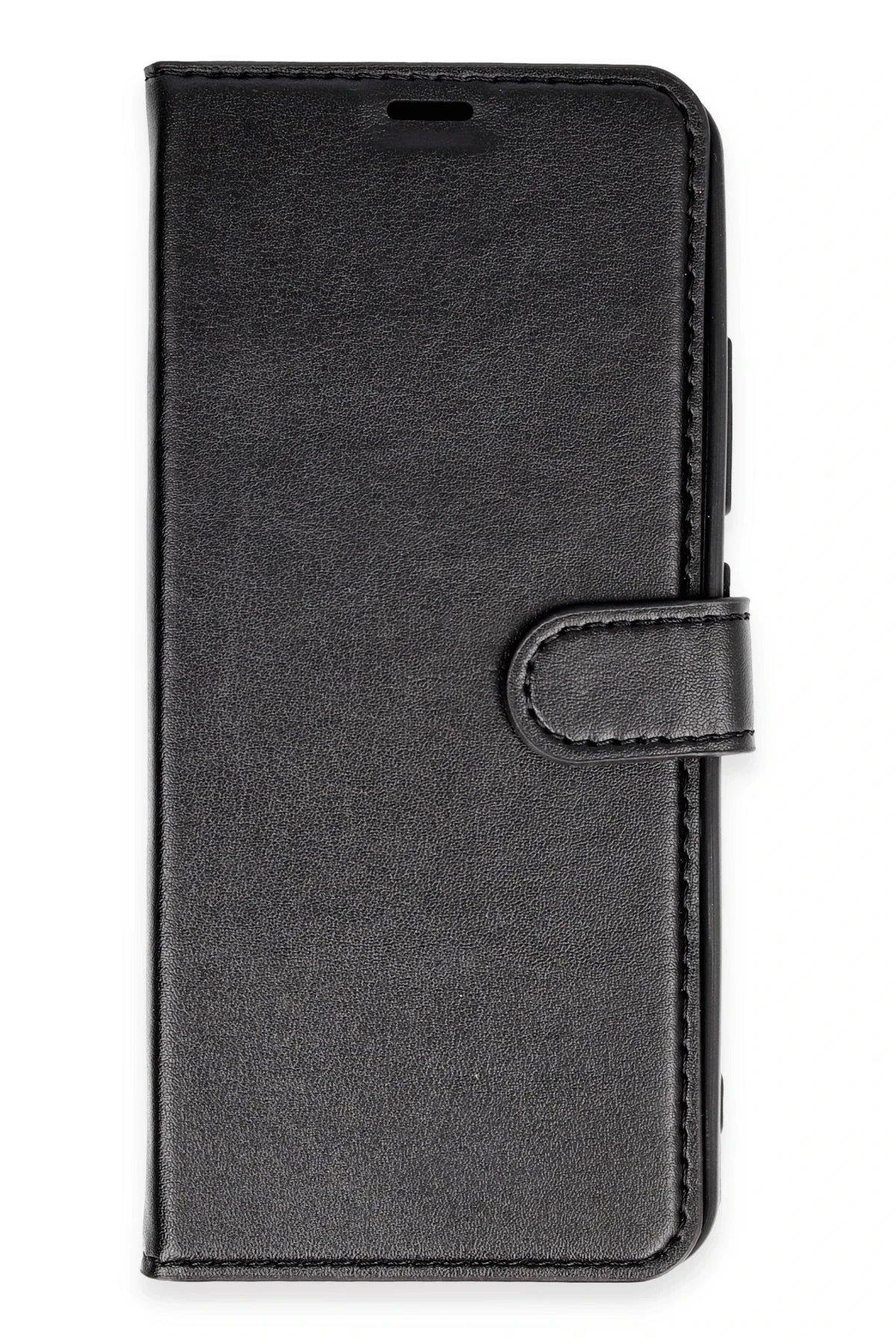 Newface Oppo Reno 6 Kılıf Trend S Plus Kapaklı Kılıf - Siyah