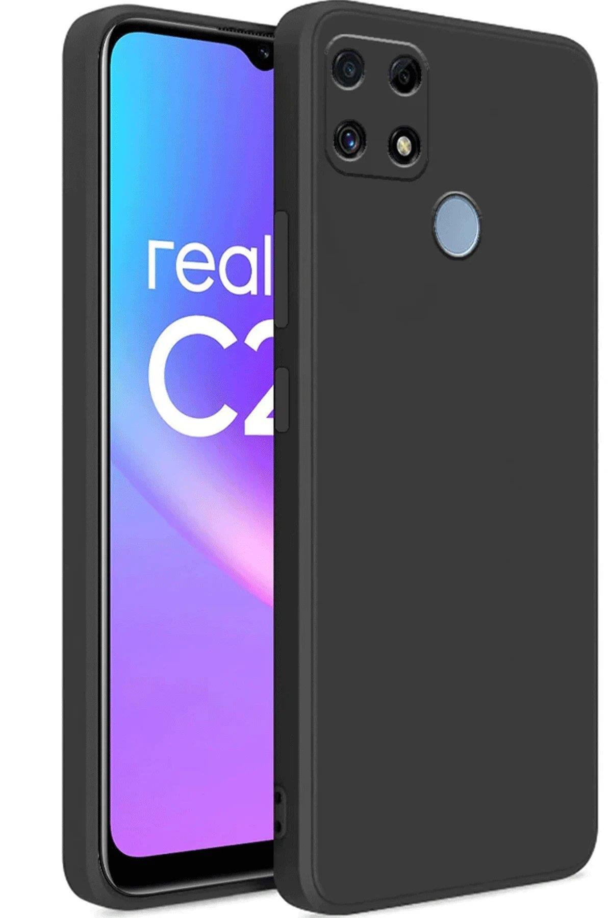 Newface Realme C25 Kılıf First Silikon - Siyah