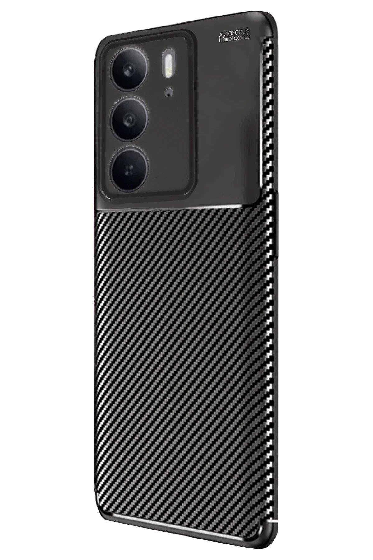 Newface Realme C75 4G Auto Focus Karbon Kapak - Siyah