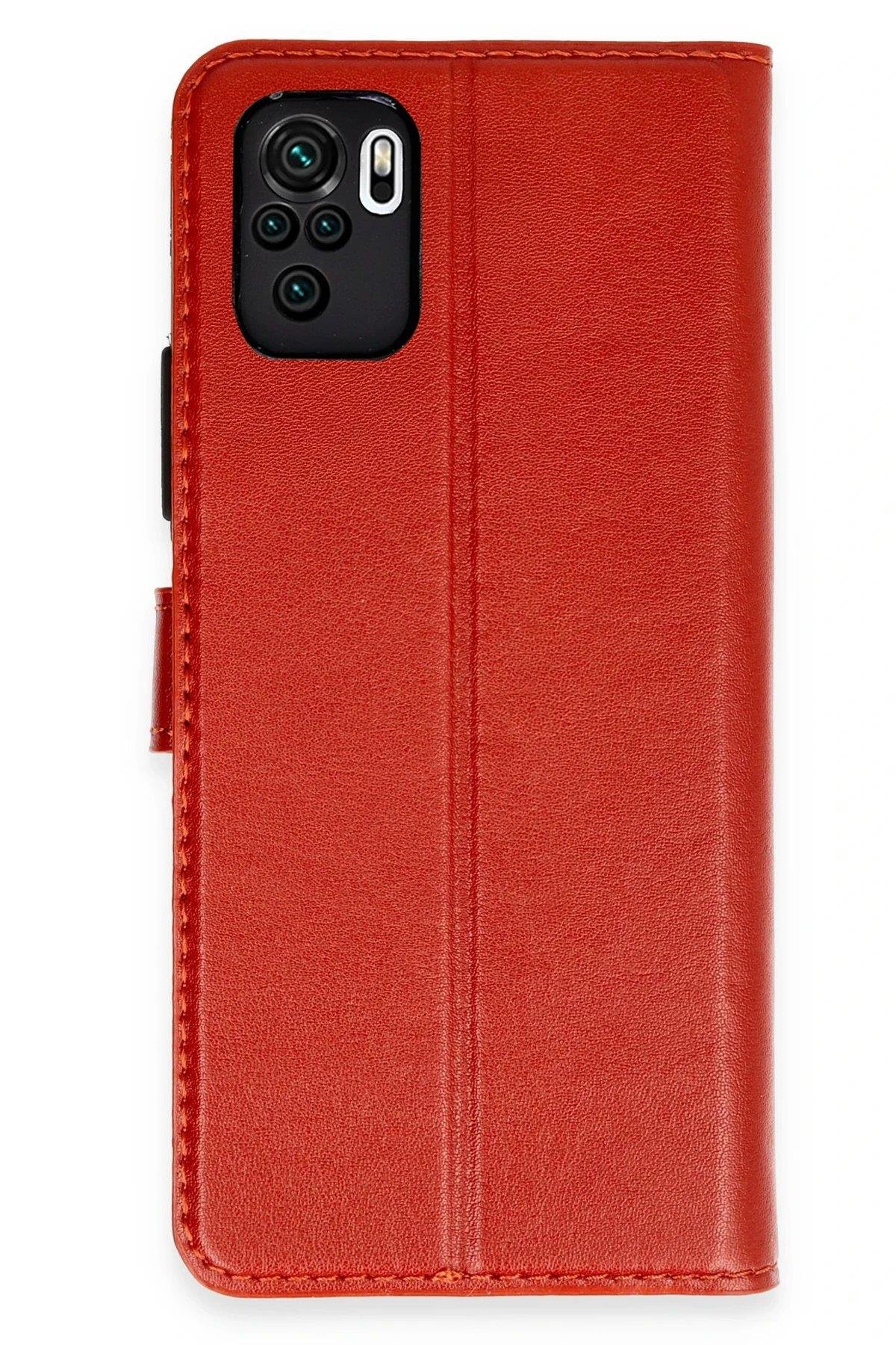 Newface Redmi Note 10 Trend S Plus Kapaklı Kılıf - Kırmızı