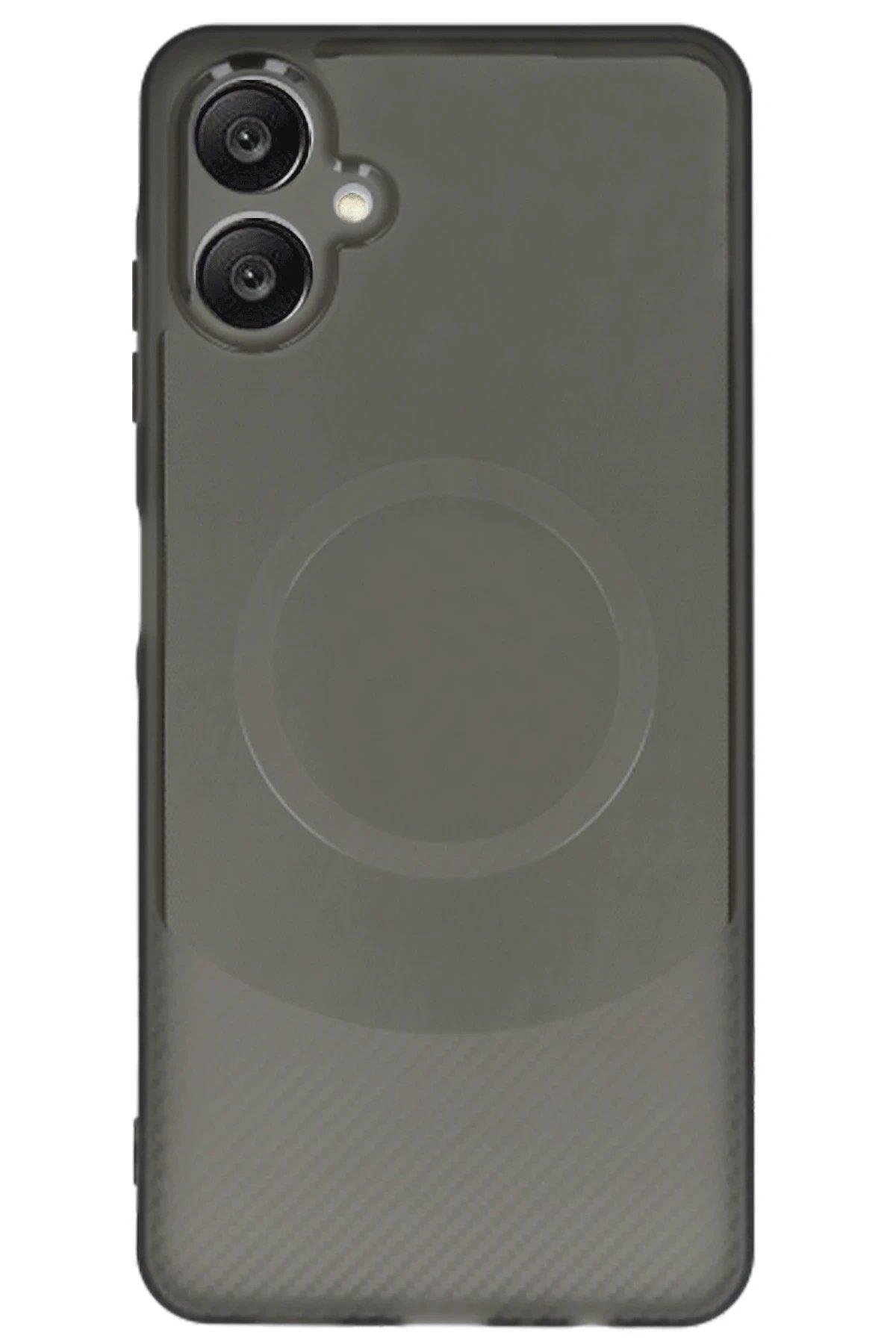 Newface Samsung A06 Kılıf Maya Karbon Kapak - Siyah