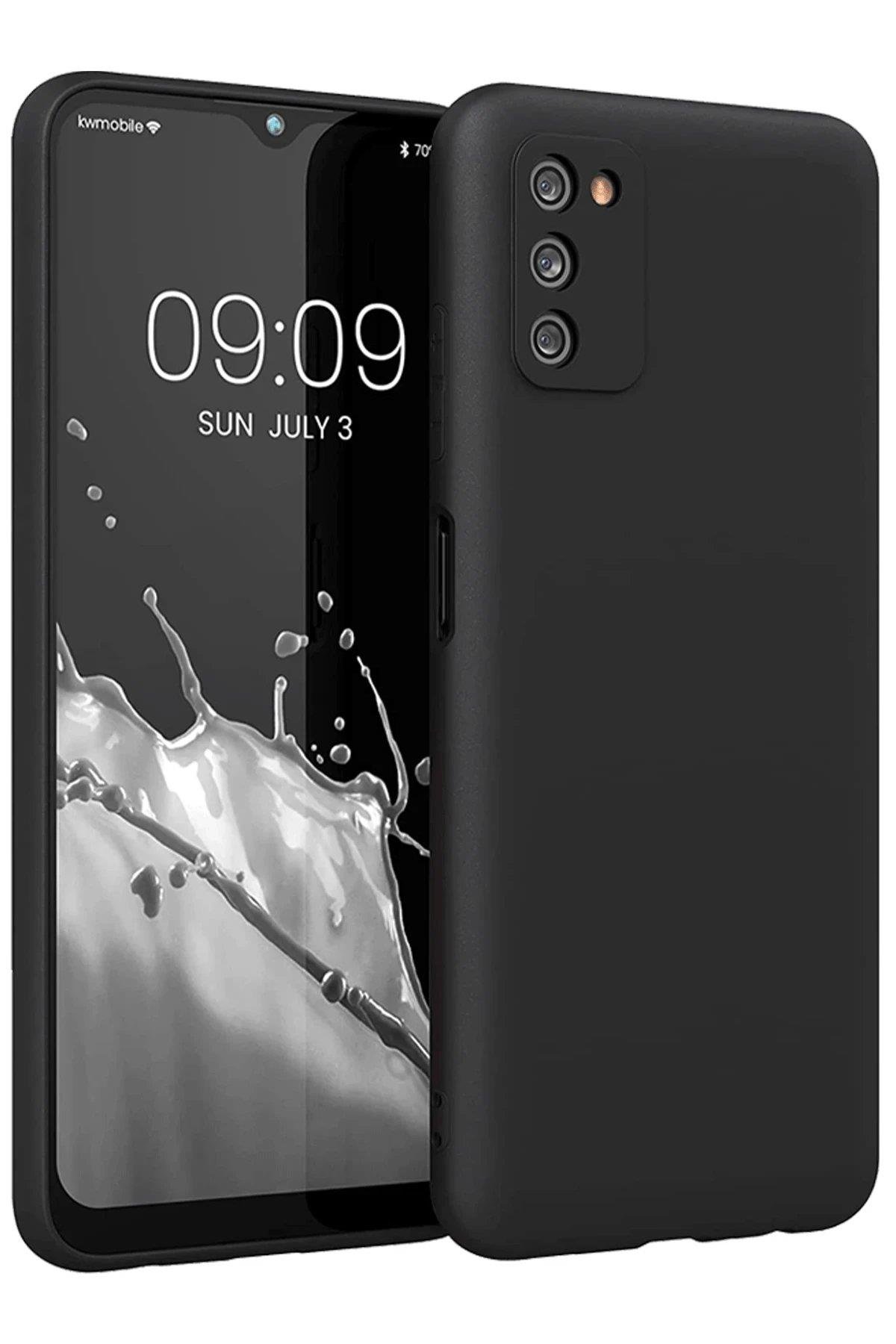 Newface Samsung Galaxy A03S Kılıf First Silikon - Siyah