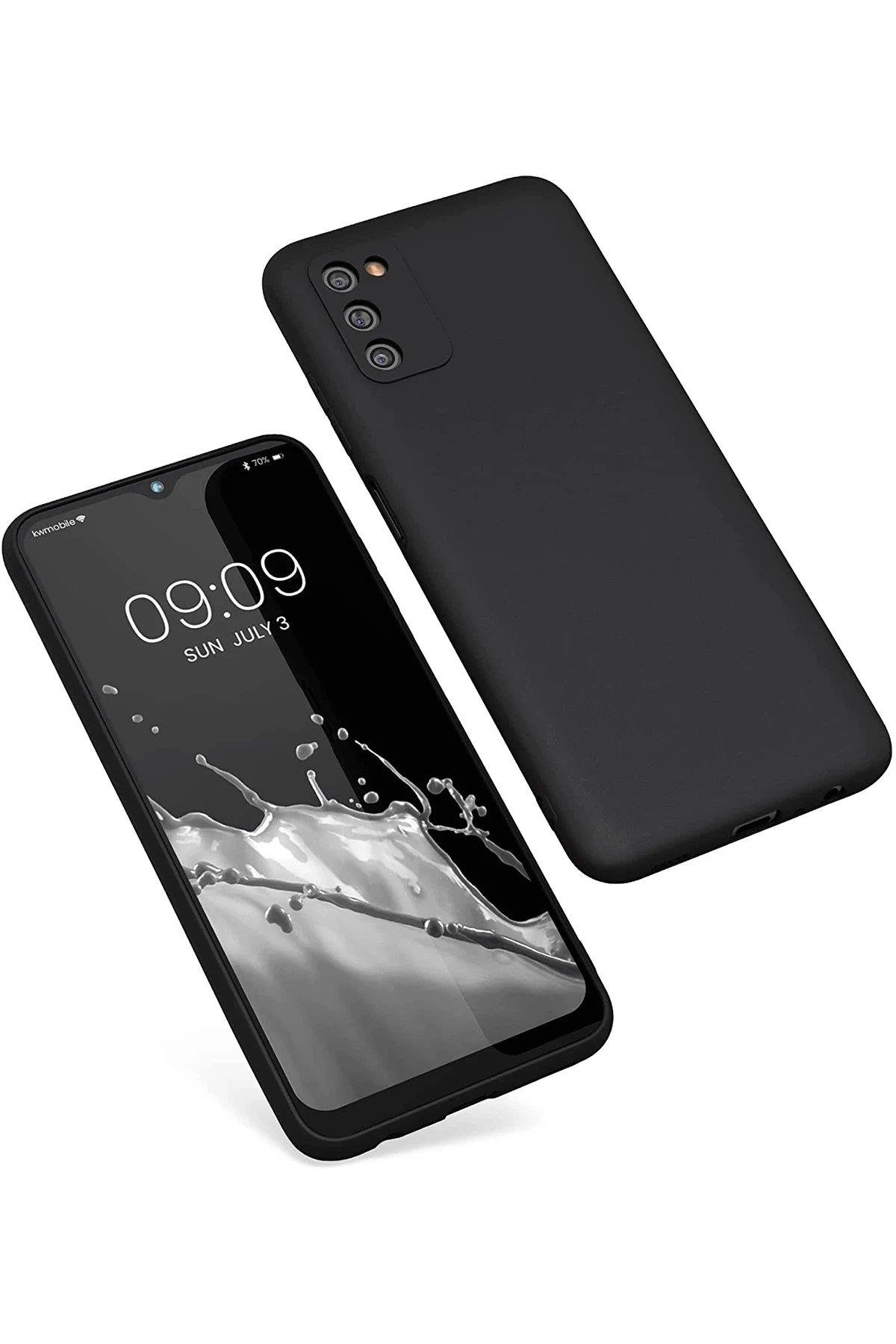 Newface Samsung Galaxy A03S Kılıf First Silikon - Siyah