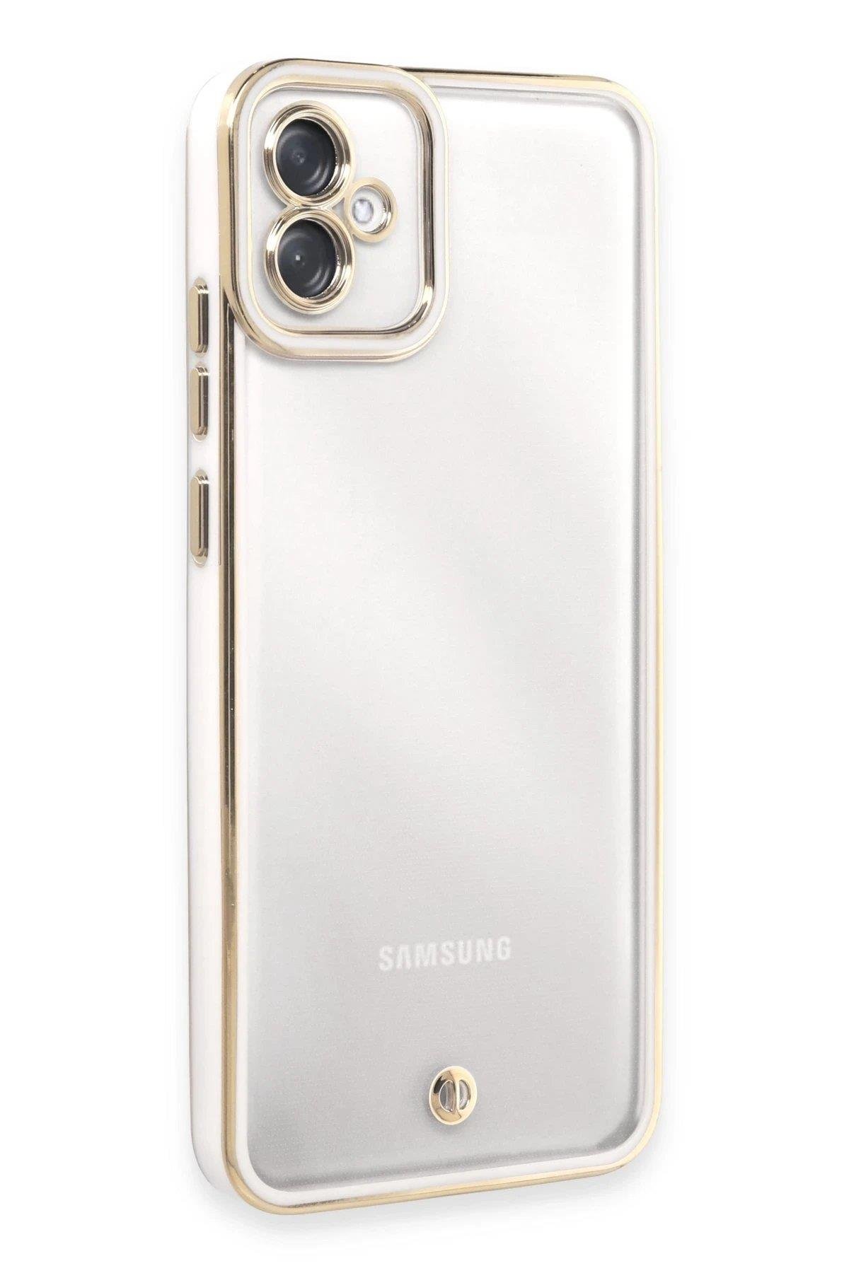 Newface Samsung Galaxy A04E Kılıf Liva Lens Silikon - Beyaz
