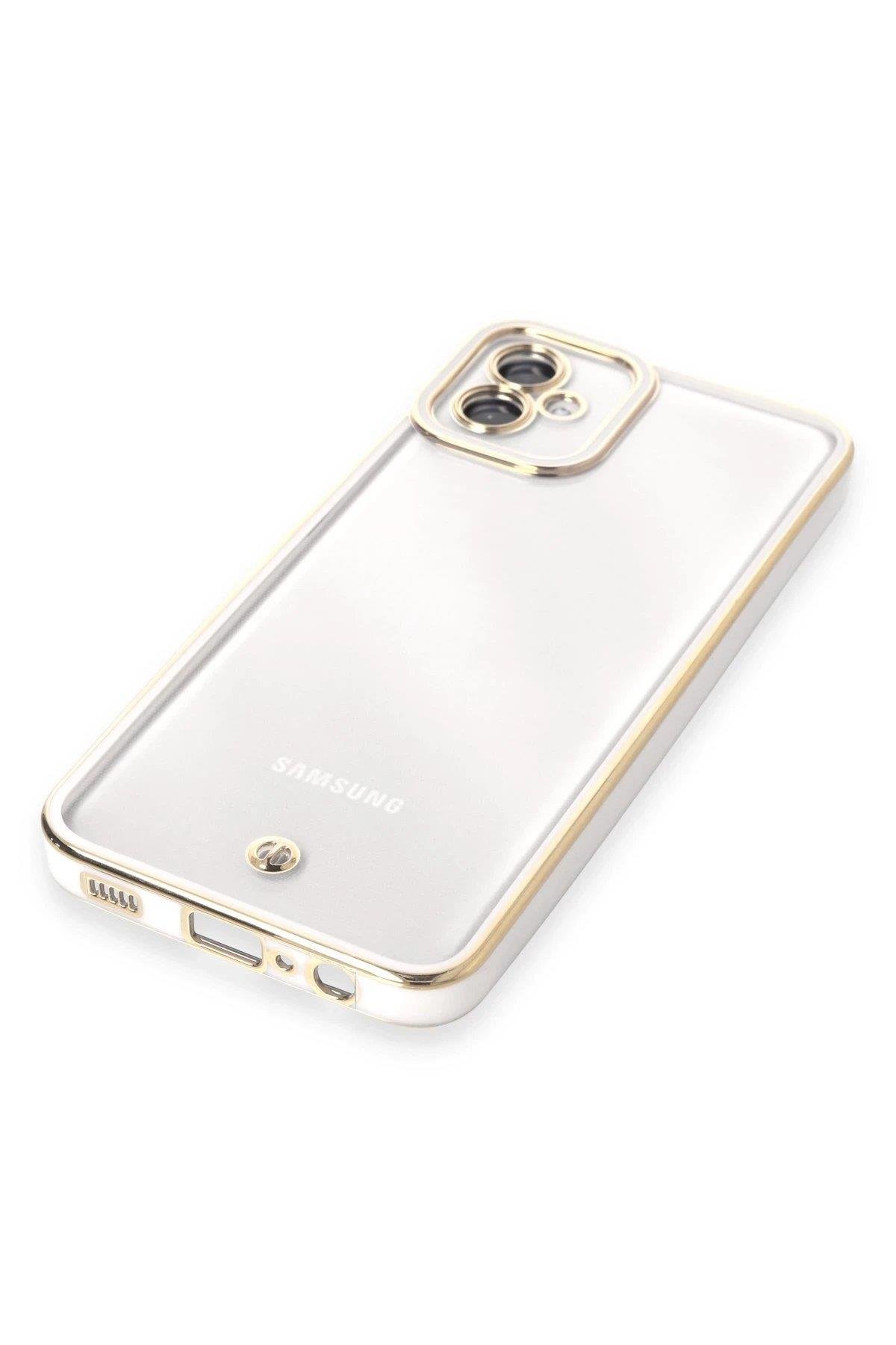 Newface Samsung Galaxy A04E Kılıf Liva Lens Silikon - Beyaz