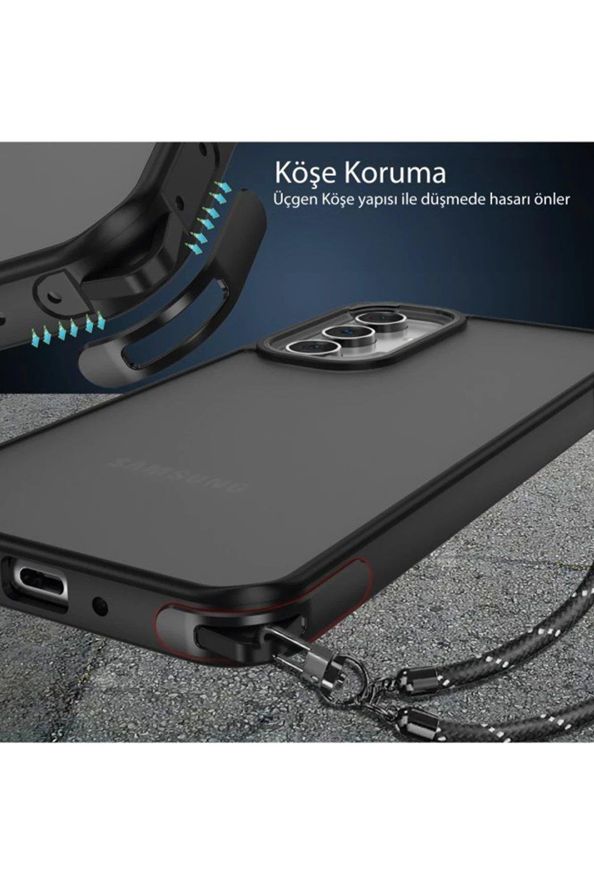 Newface Samsung Galaxy A04S Kılıf Elegant Kapak - Derin Mor