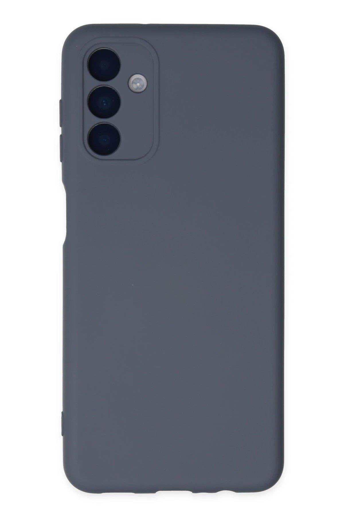 Newface Samsung Galaxy A04S Kılıf Nano içi Kadife Silikon - Gri