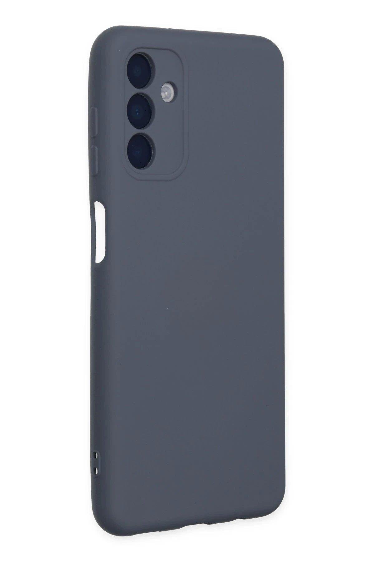 Newface Samsung Galaxy A04S Kılıf Nano içi Kadife Silikon - Gri