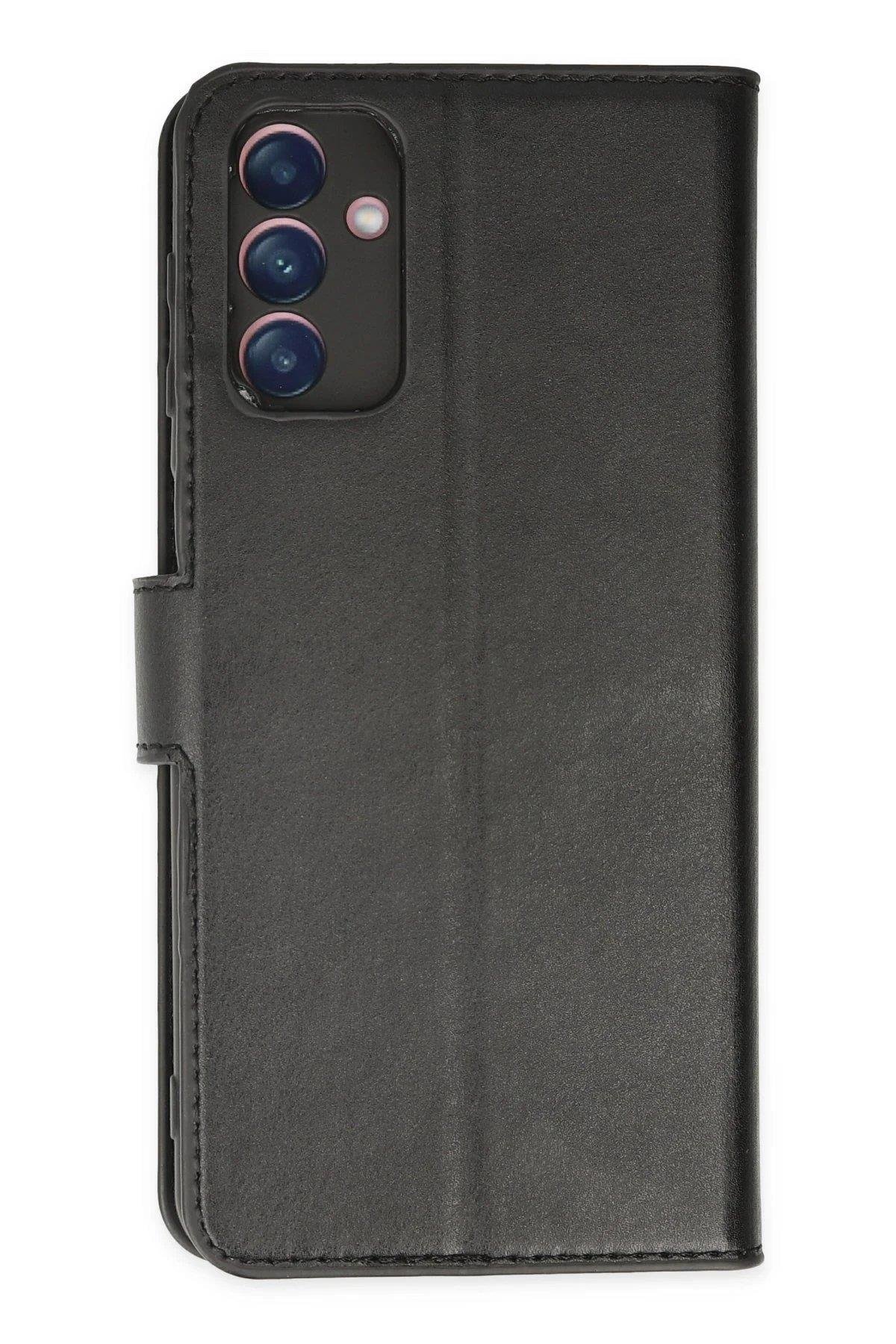 Newface Samsung Galaxy A04S Kılıf Trend S Plus Kapaklı Kılıf - Siyah