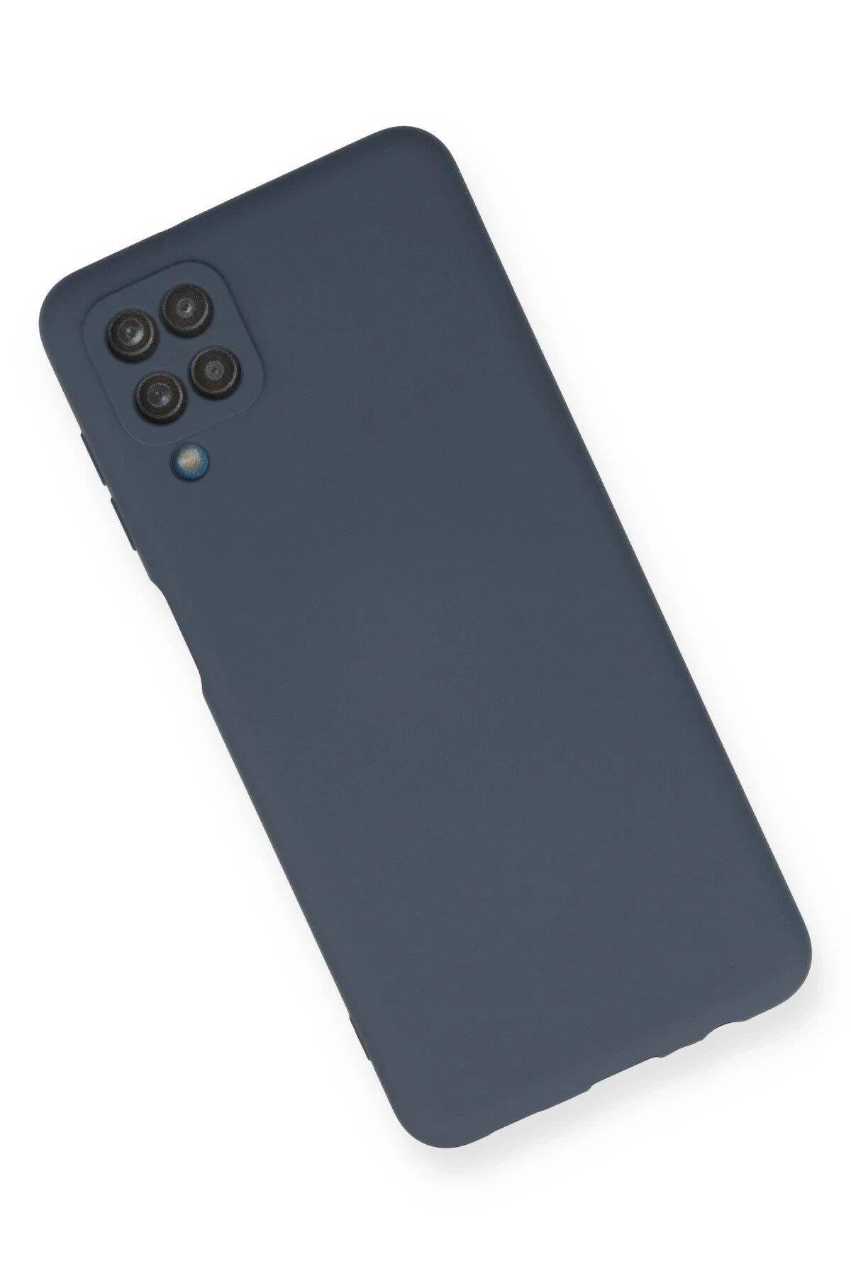 Newface Samsung Galaxy A12 Kılıf Nano içi Kadife Silikon - Gri